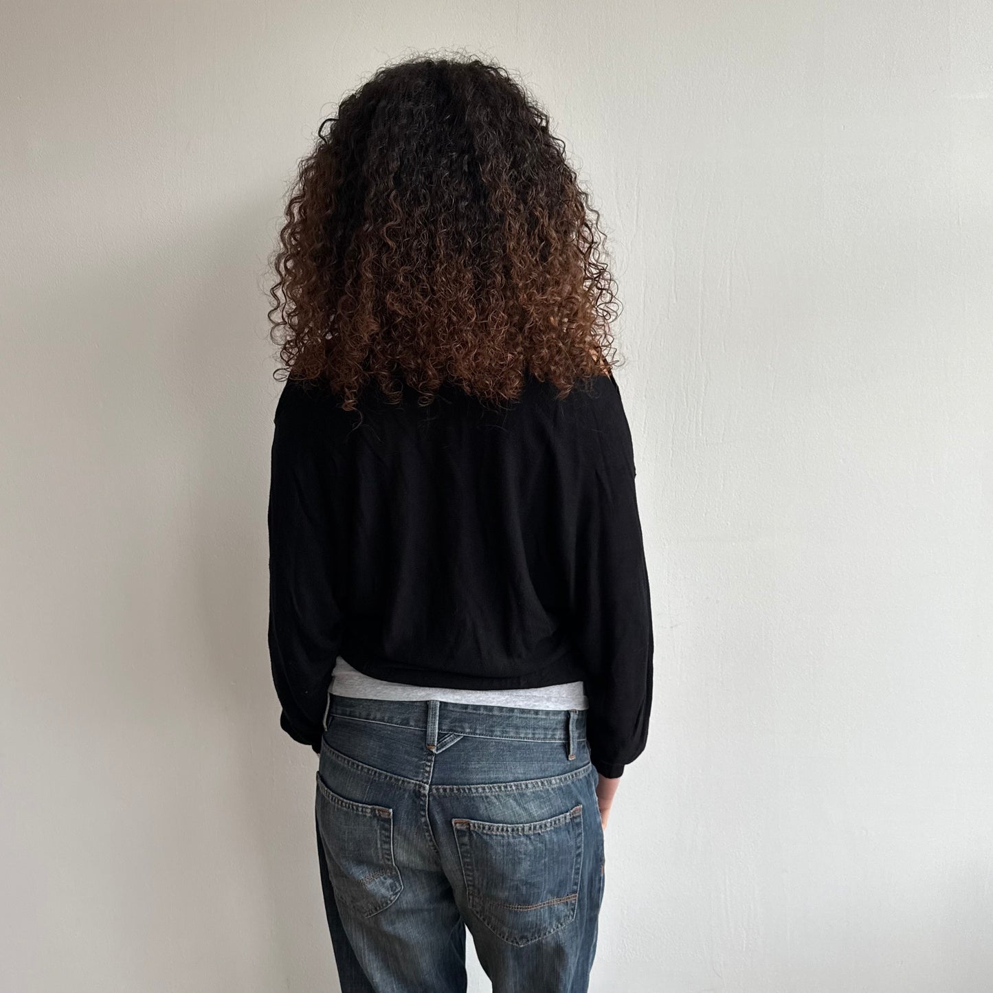 Black slouchy Cop Copine button knit - Size S