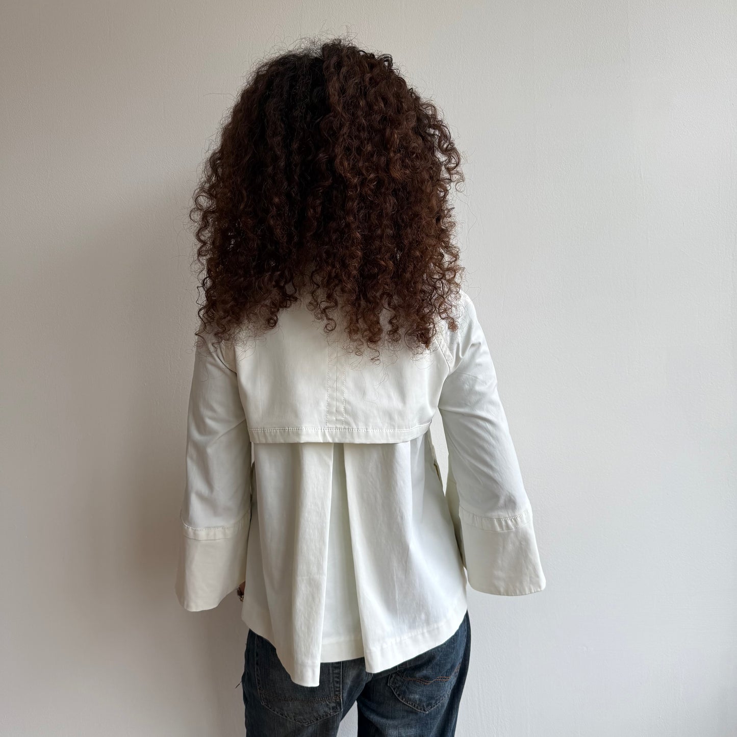 White peacoat trench - Size M/L