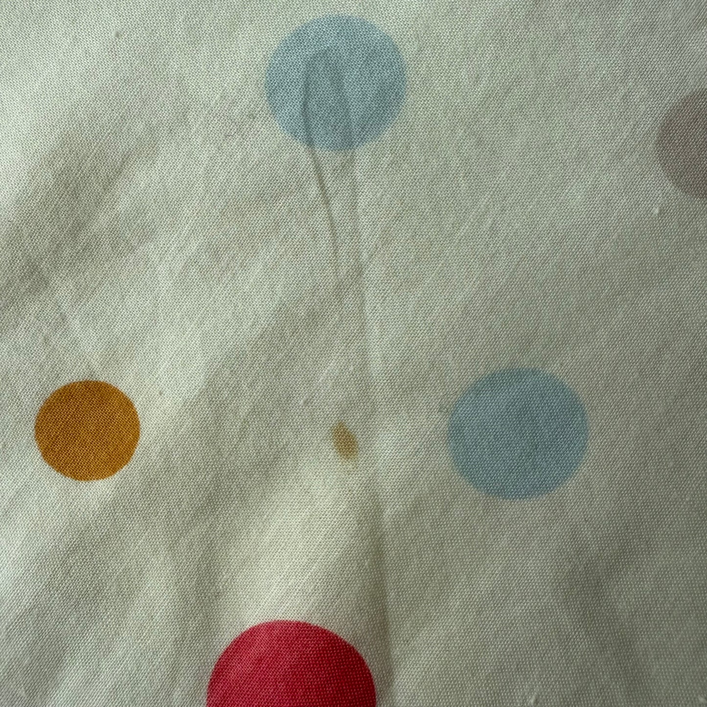 Cream rainbow polka dot midi skirt - Size S
