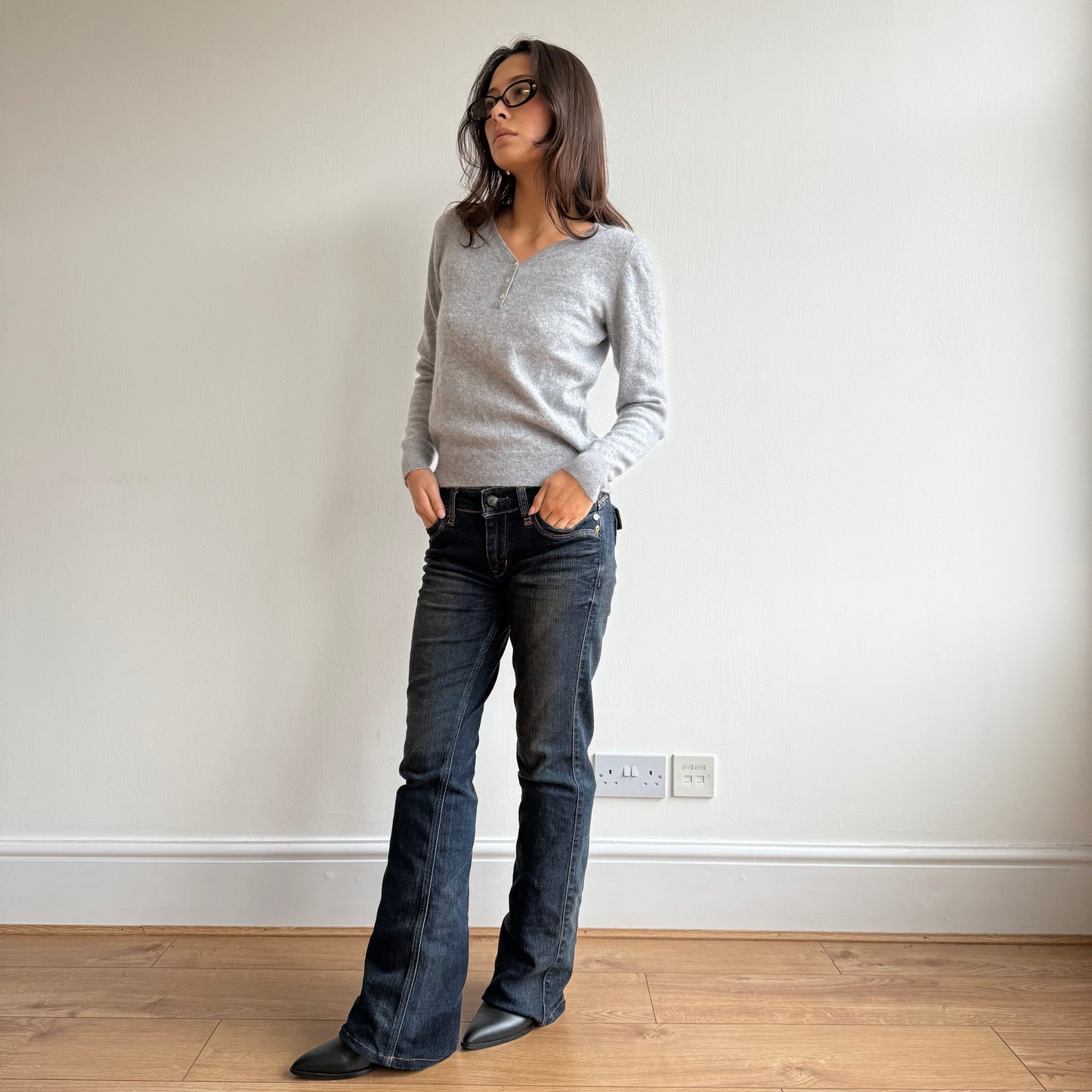 Grey cashmere knit - Size S