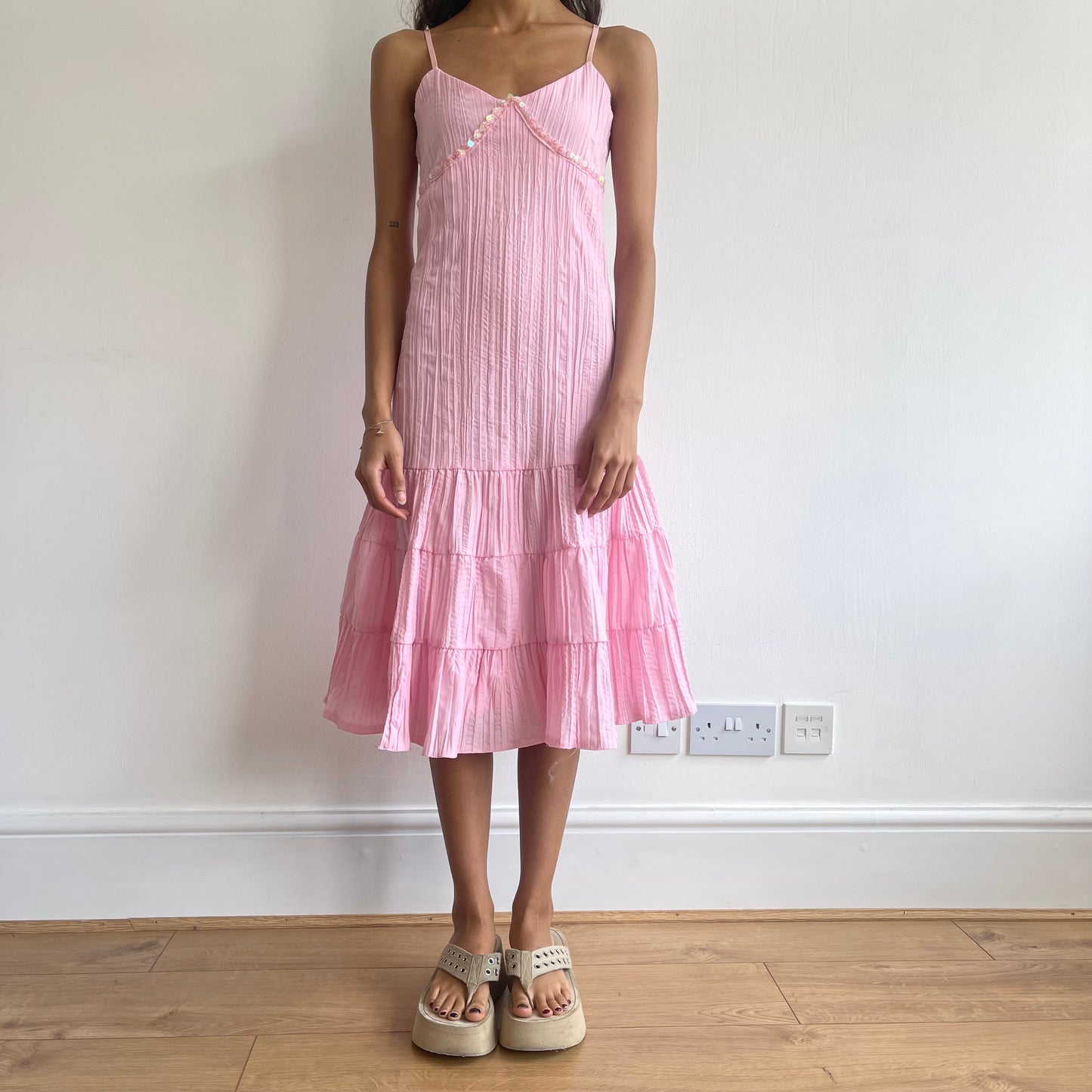 Pink crinkle fairy dress - Size XS