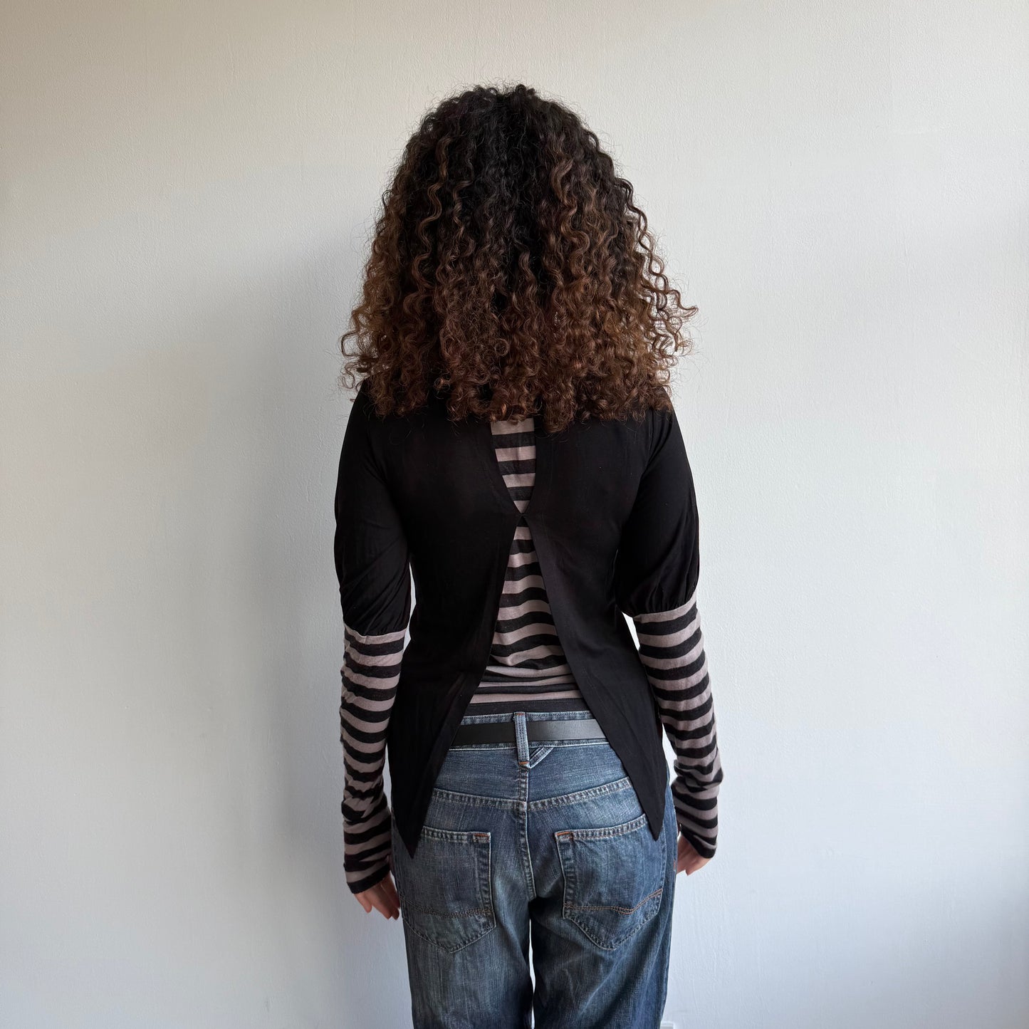 Cop Copine stripe sleeve top - Size M