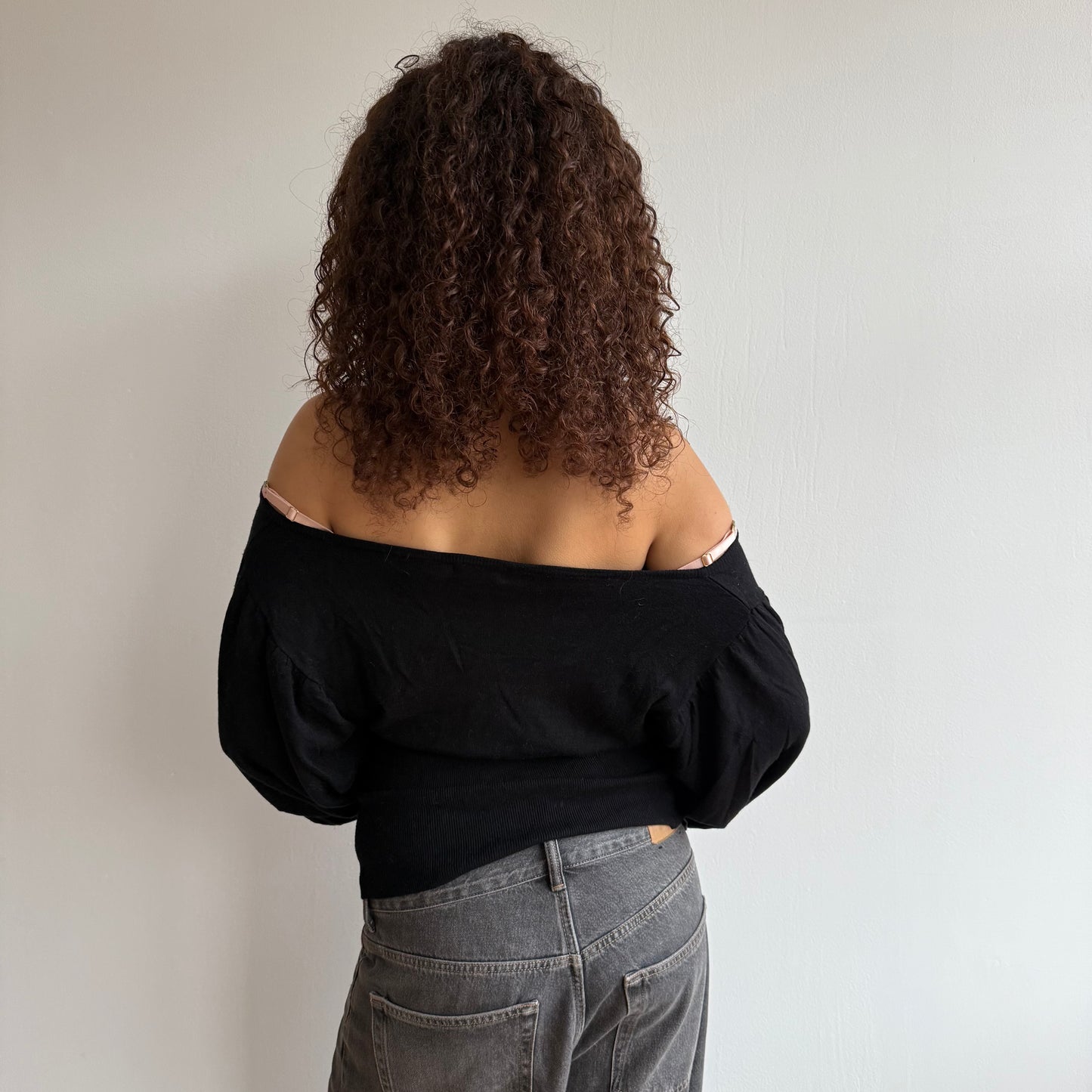 Black batwing knit - Size S