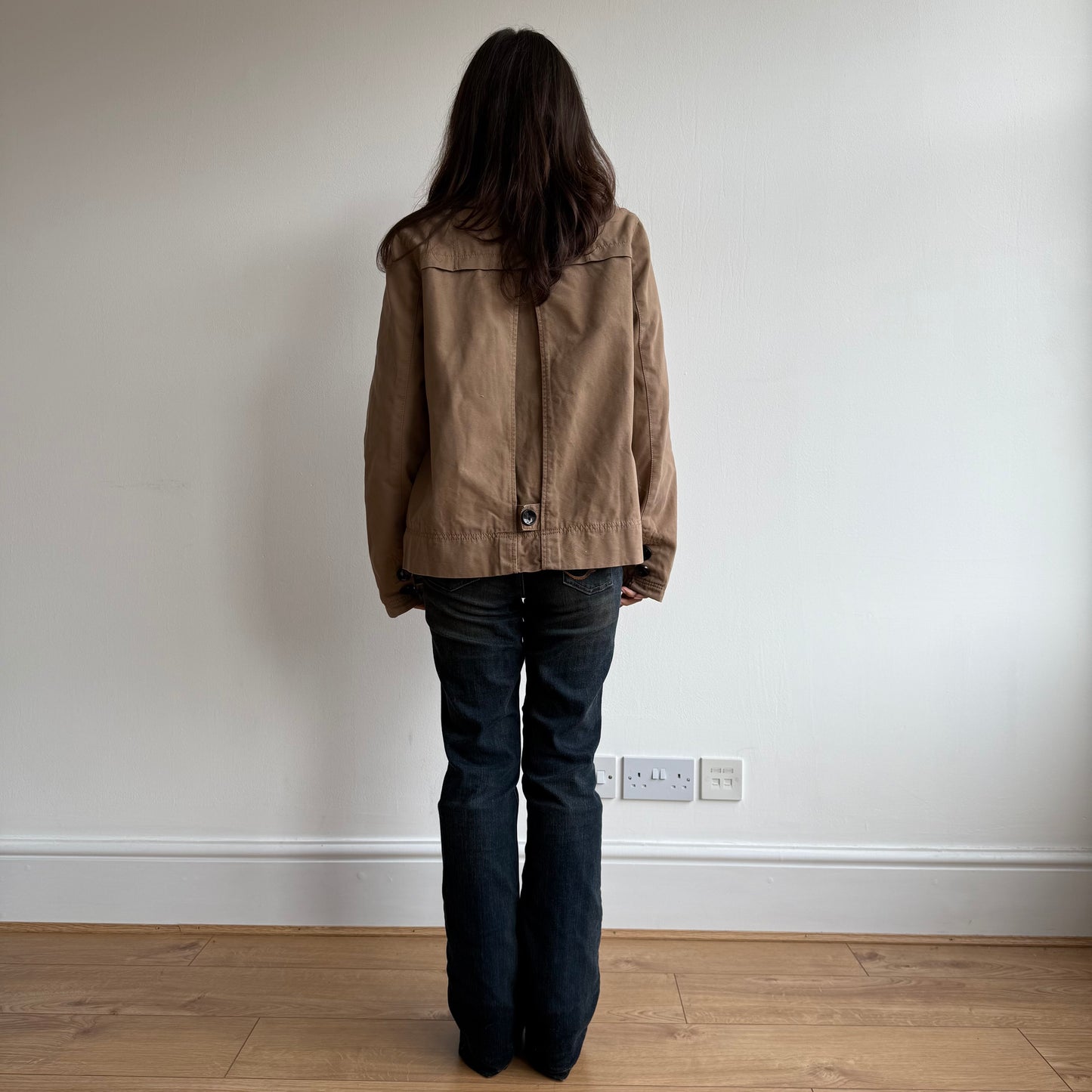 Brown peacoat - Size M