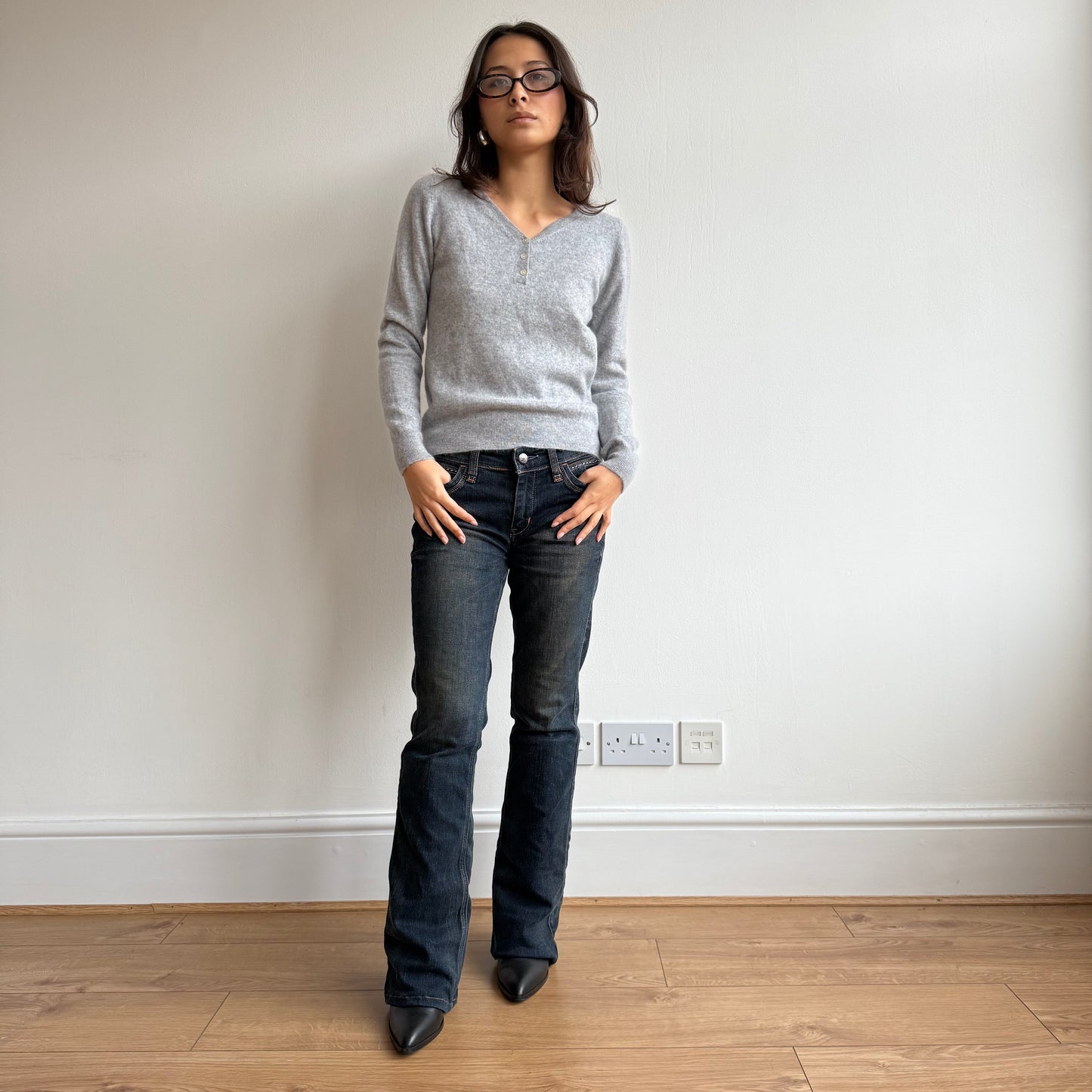 Grey cashmere knit - Size S