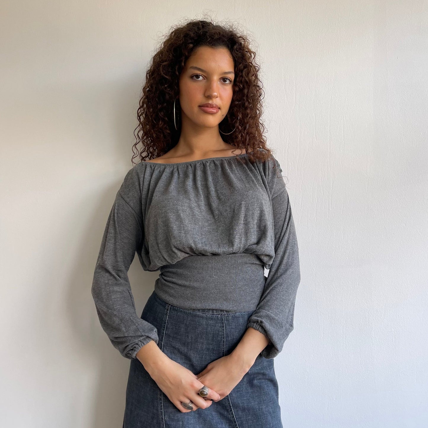 Grey slouchy jumper - Size S