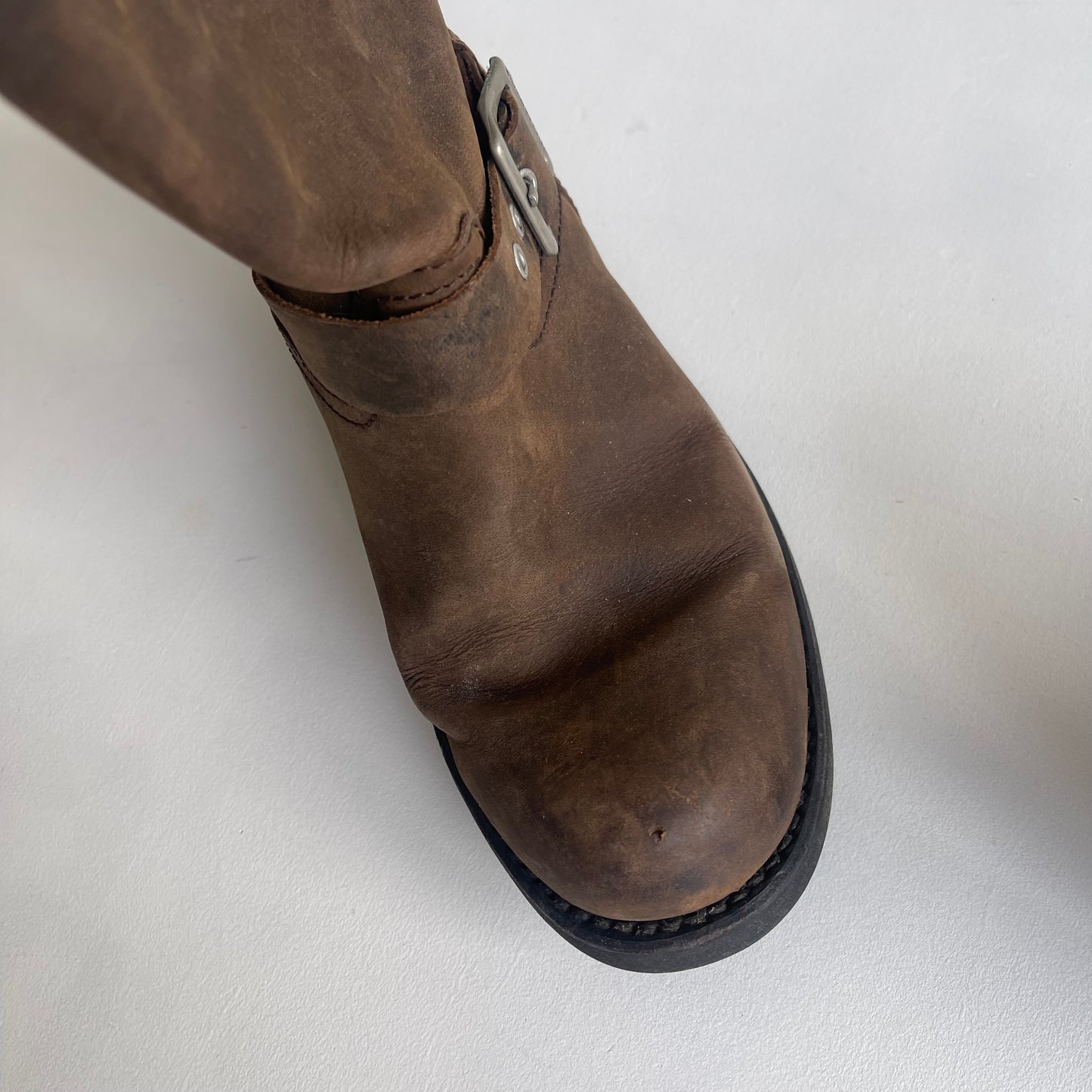 Brown Harley Davidson boots - Size UK5 (Pair 1)