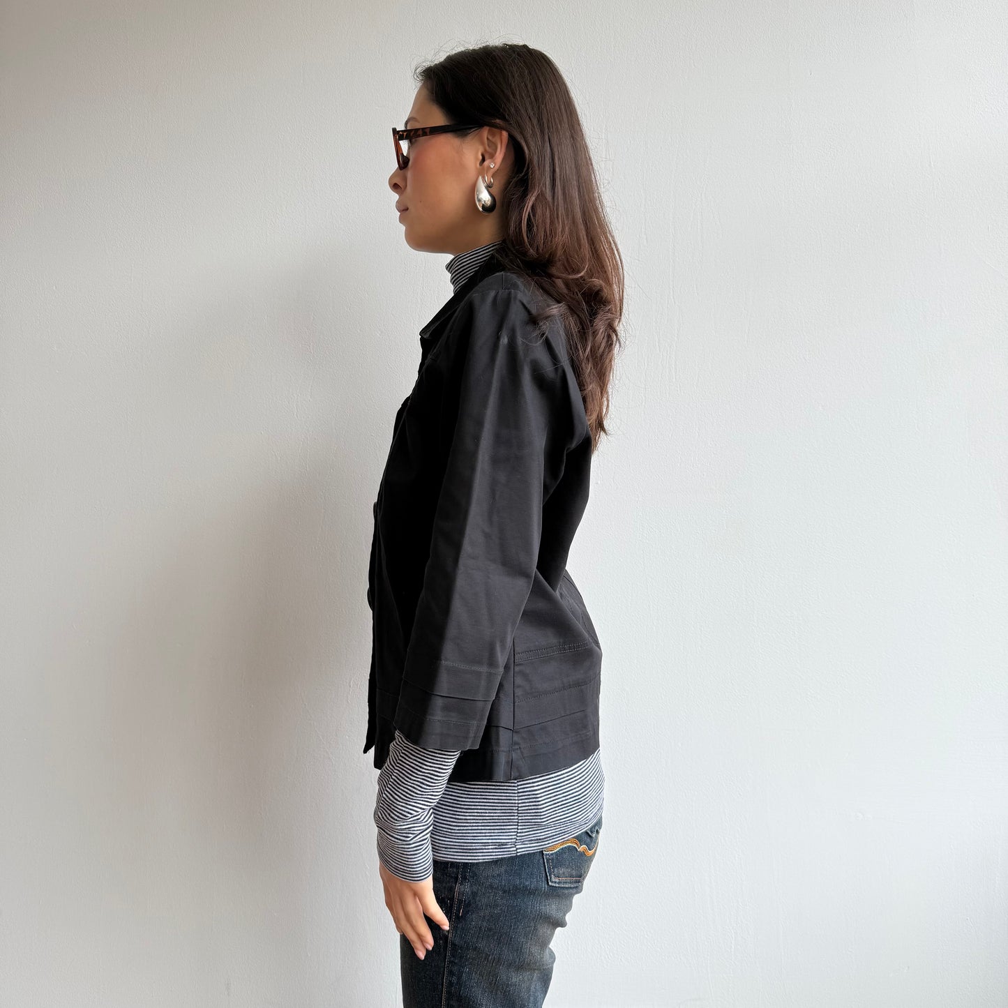 Black peacoat - Size S