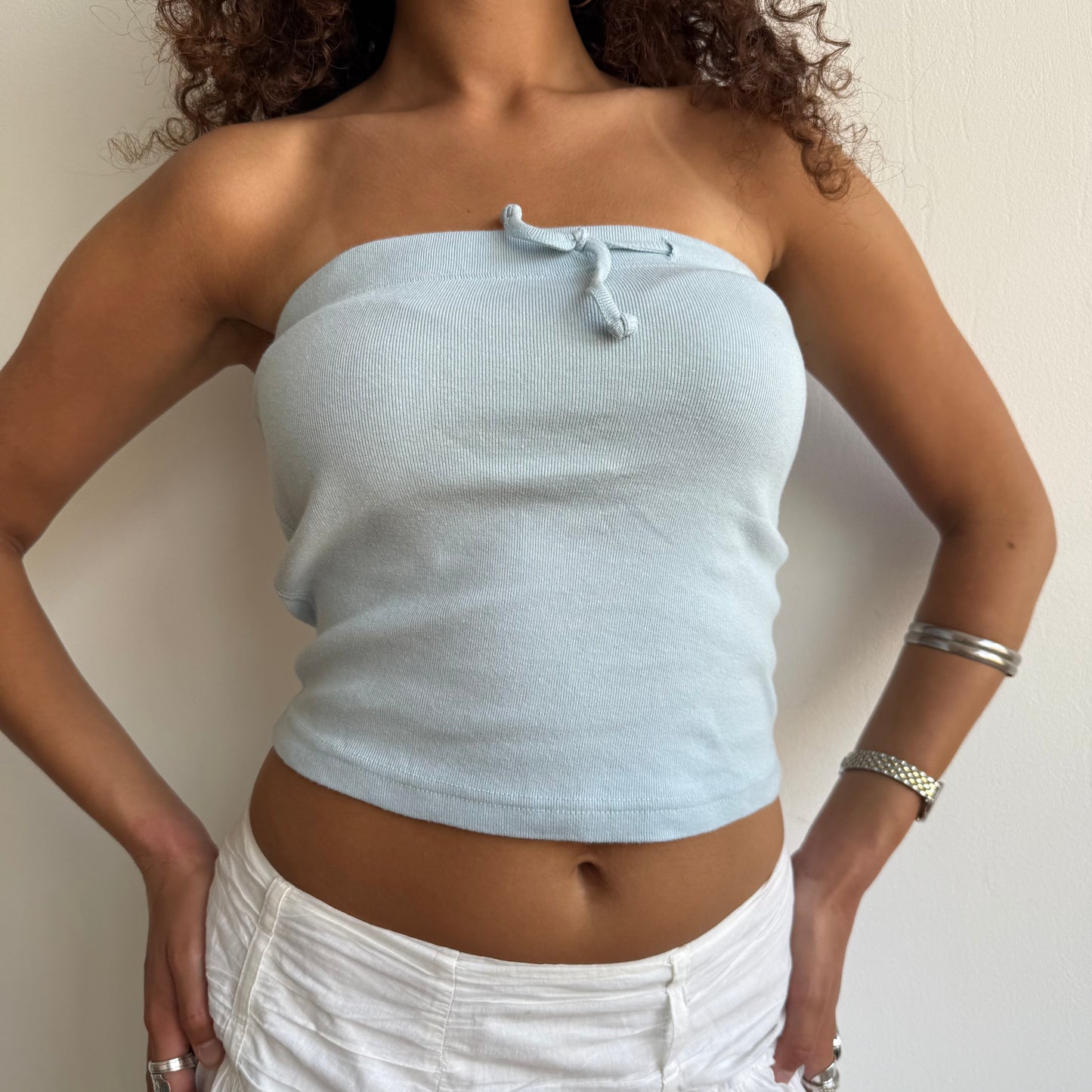 Baby blue bandeau - Size S