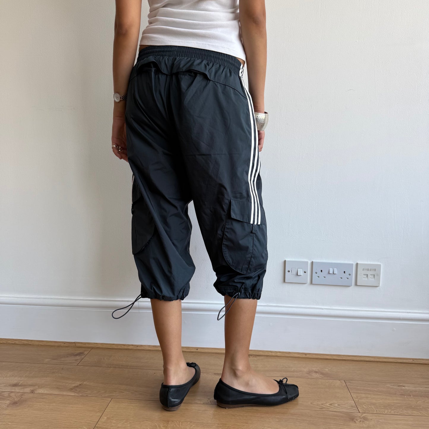 Navy Adidas capris - Size M