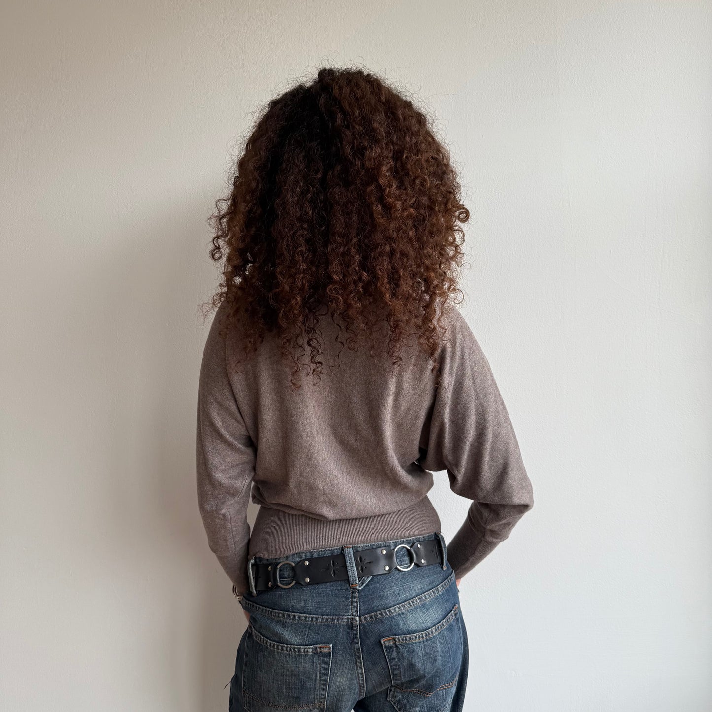 Taupe slouchy knit - Size S