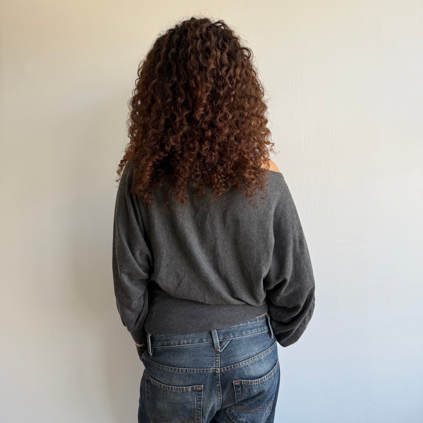 Dark grey slouchy knit - Size M