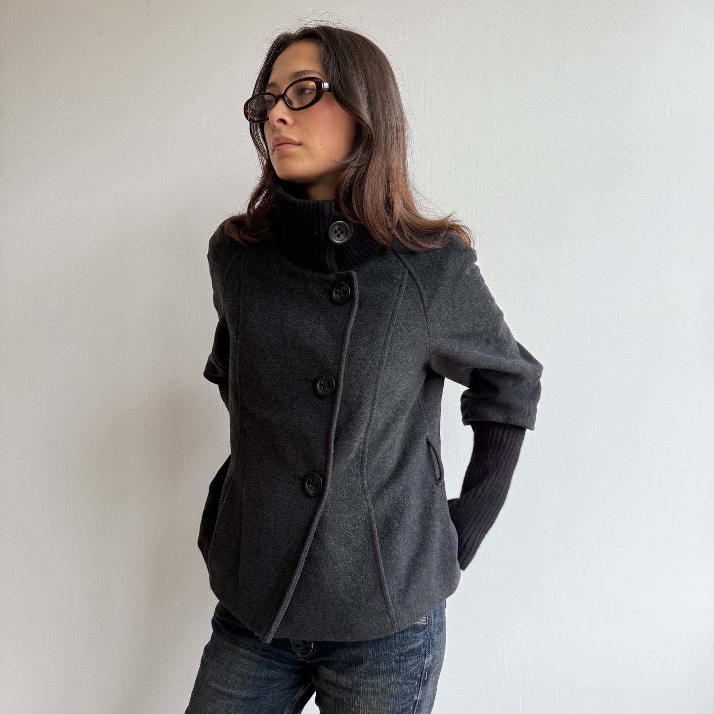 Bi-material jacket - Size S