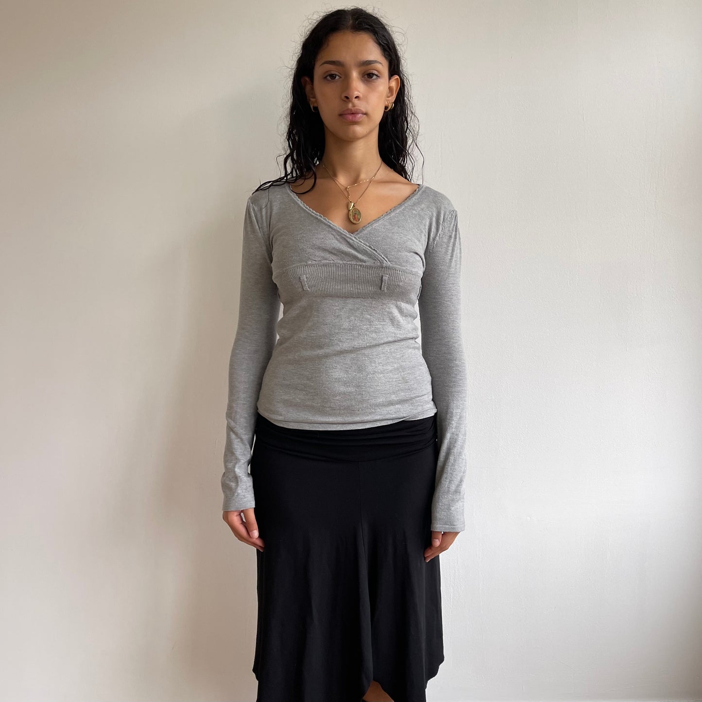 Grey long sleeve jumper - Size S