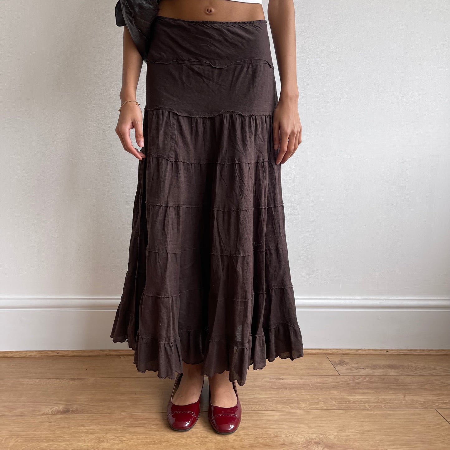 Brown rara midi skirt - Size S