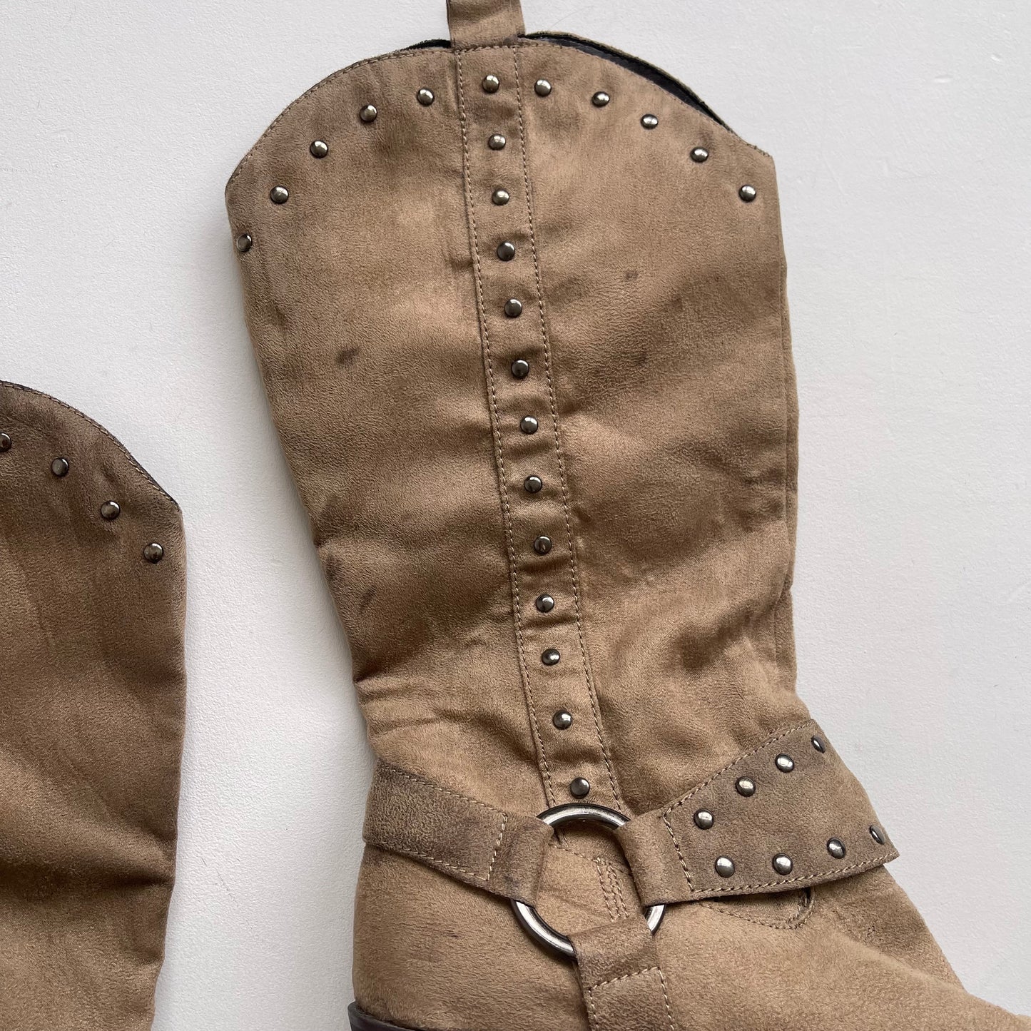 Brown cowboy boots - Size UK6