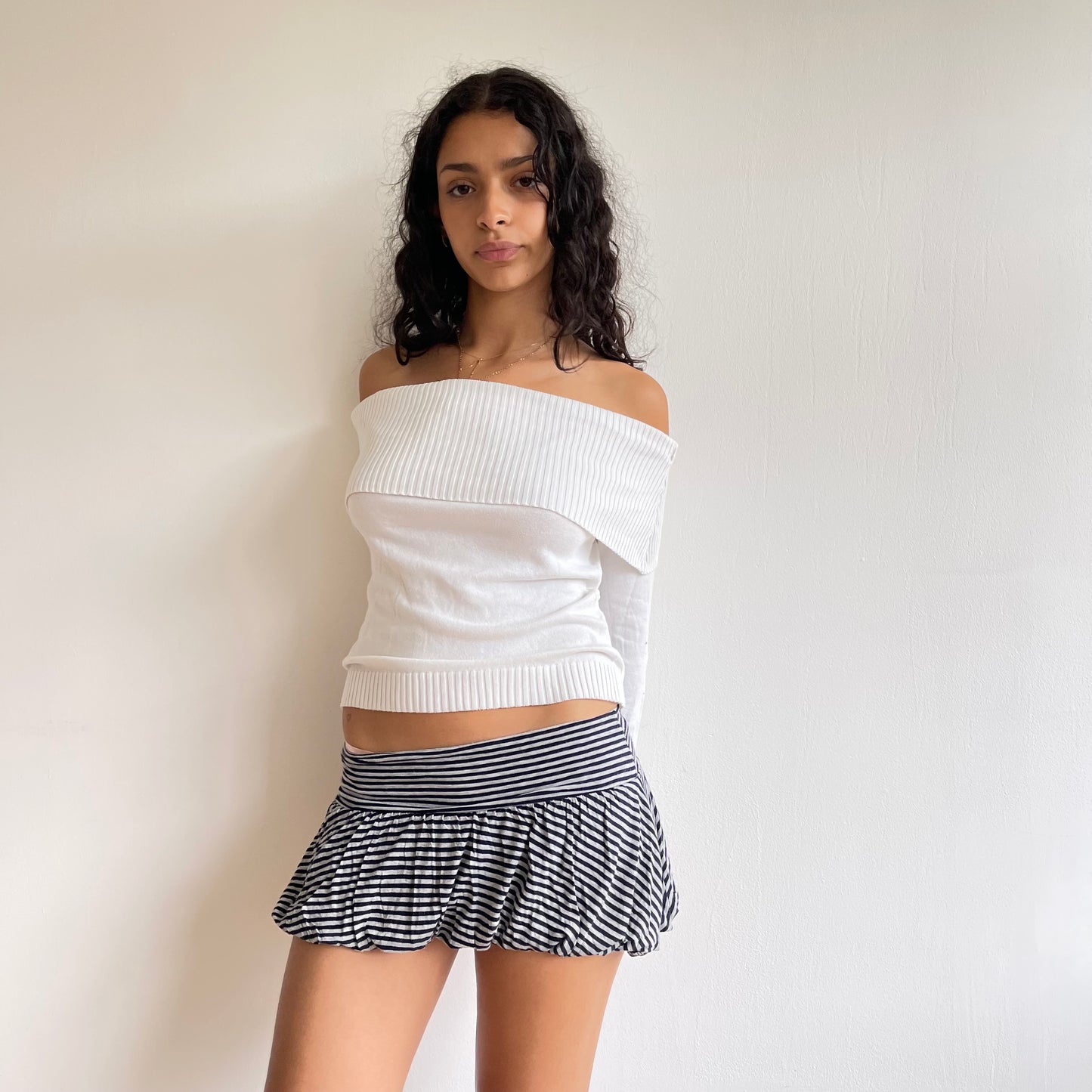 Black and grey bubble skirt - Size XS