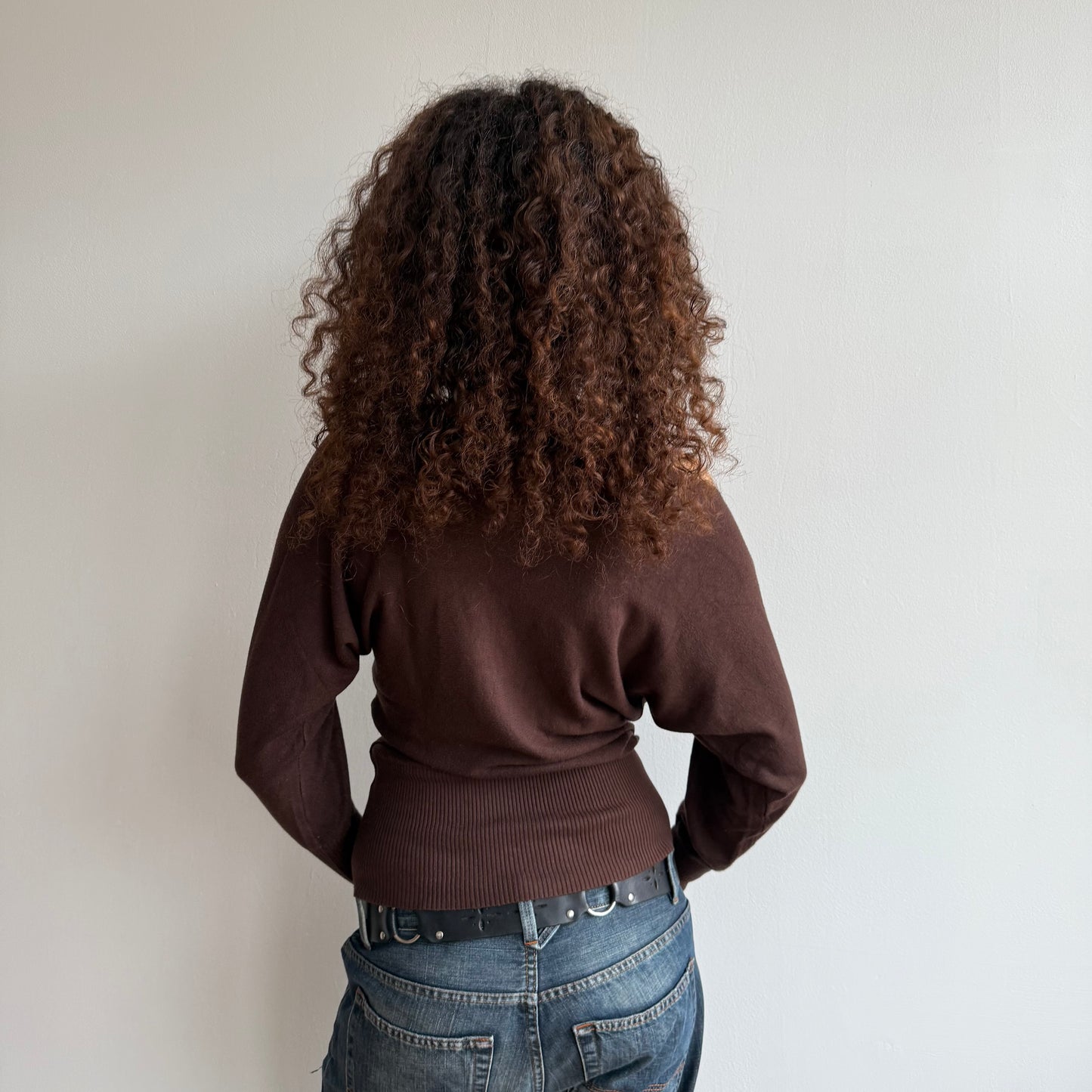 Brown slouchy knit - Size S