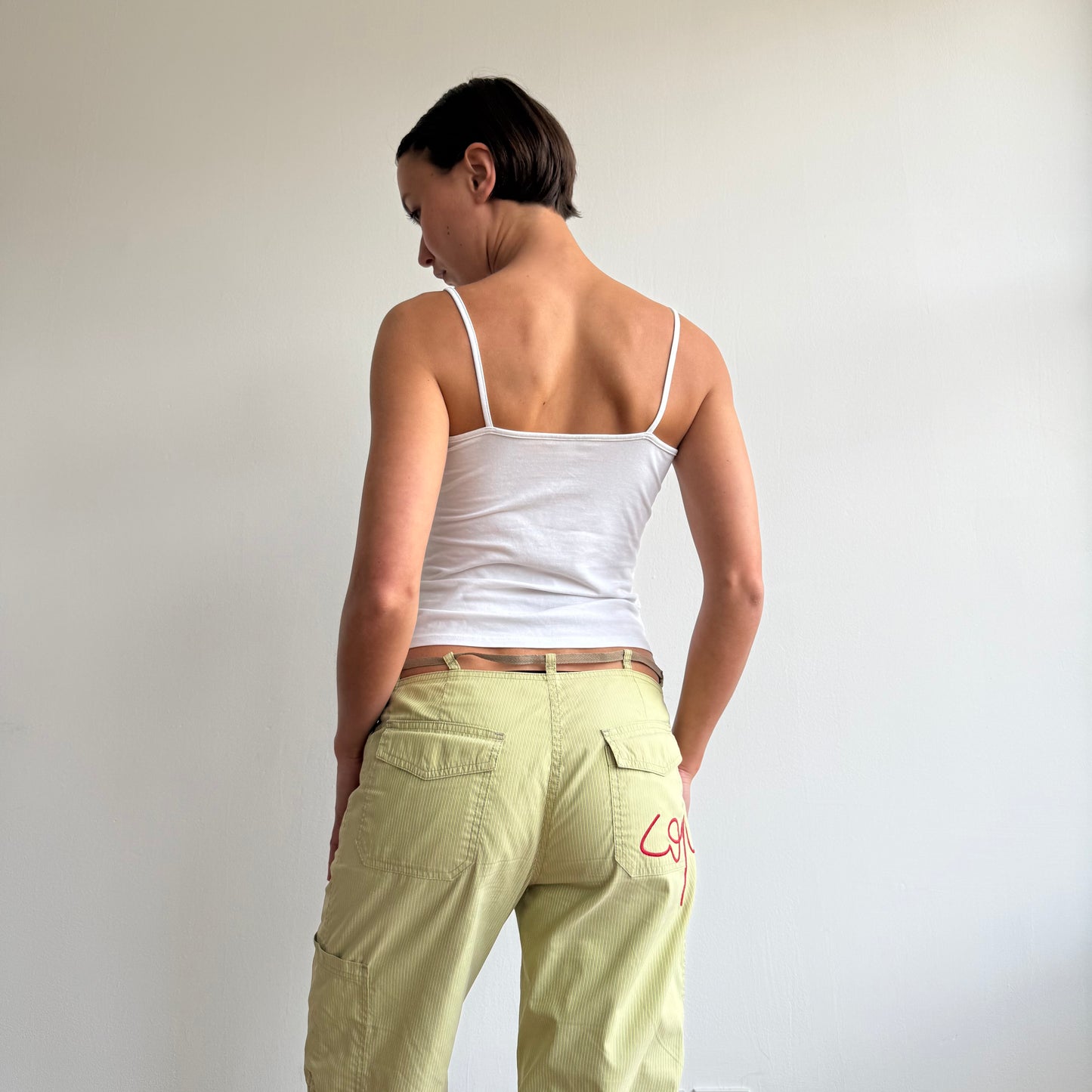 Cop Copine green stripe trousers - Size M