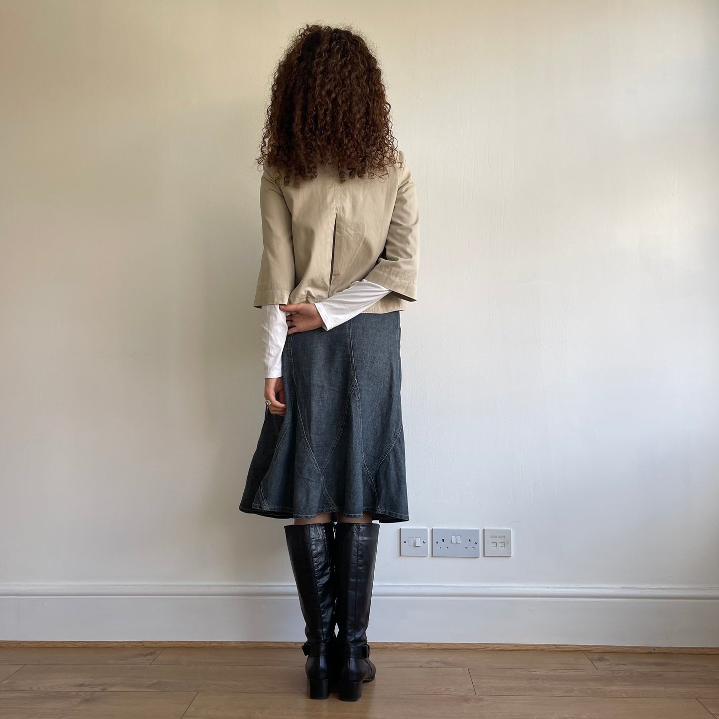 Beige peacoat - Size S