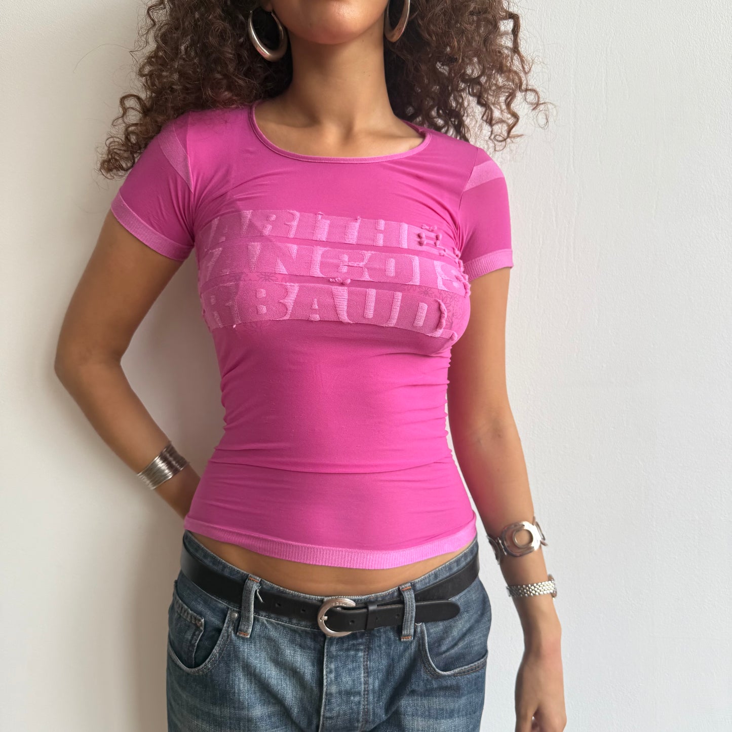 Marithé et Francois Girbaud mesh top - Size S