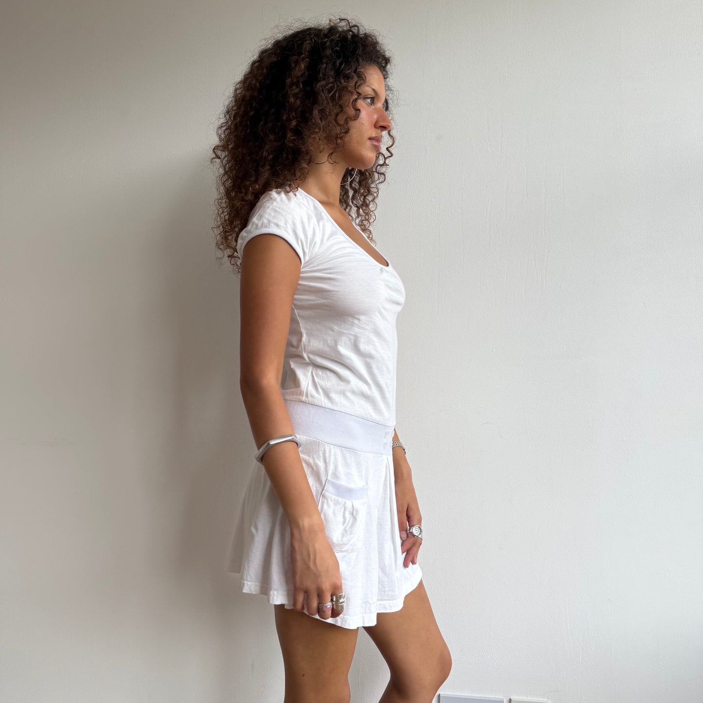 White peacoat dress - Size M