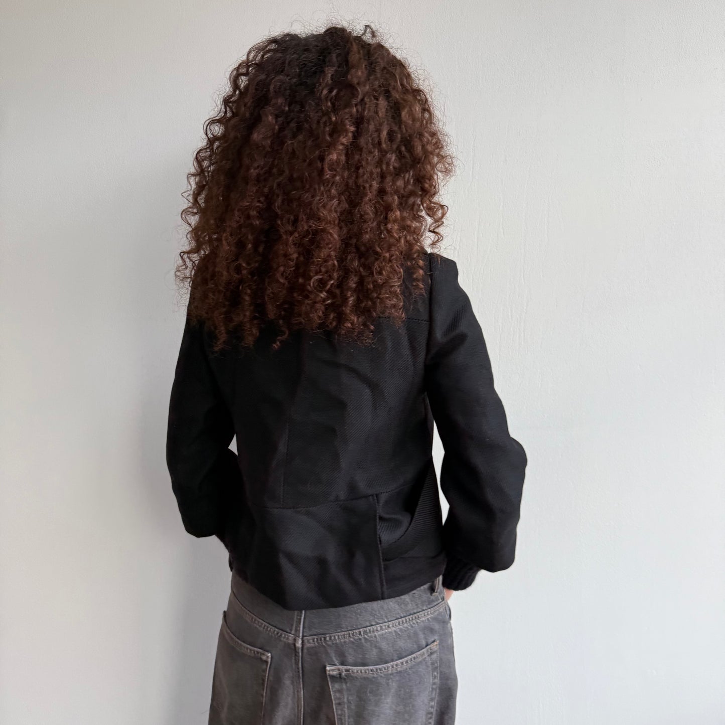 Bi-material peacoat - Size S