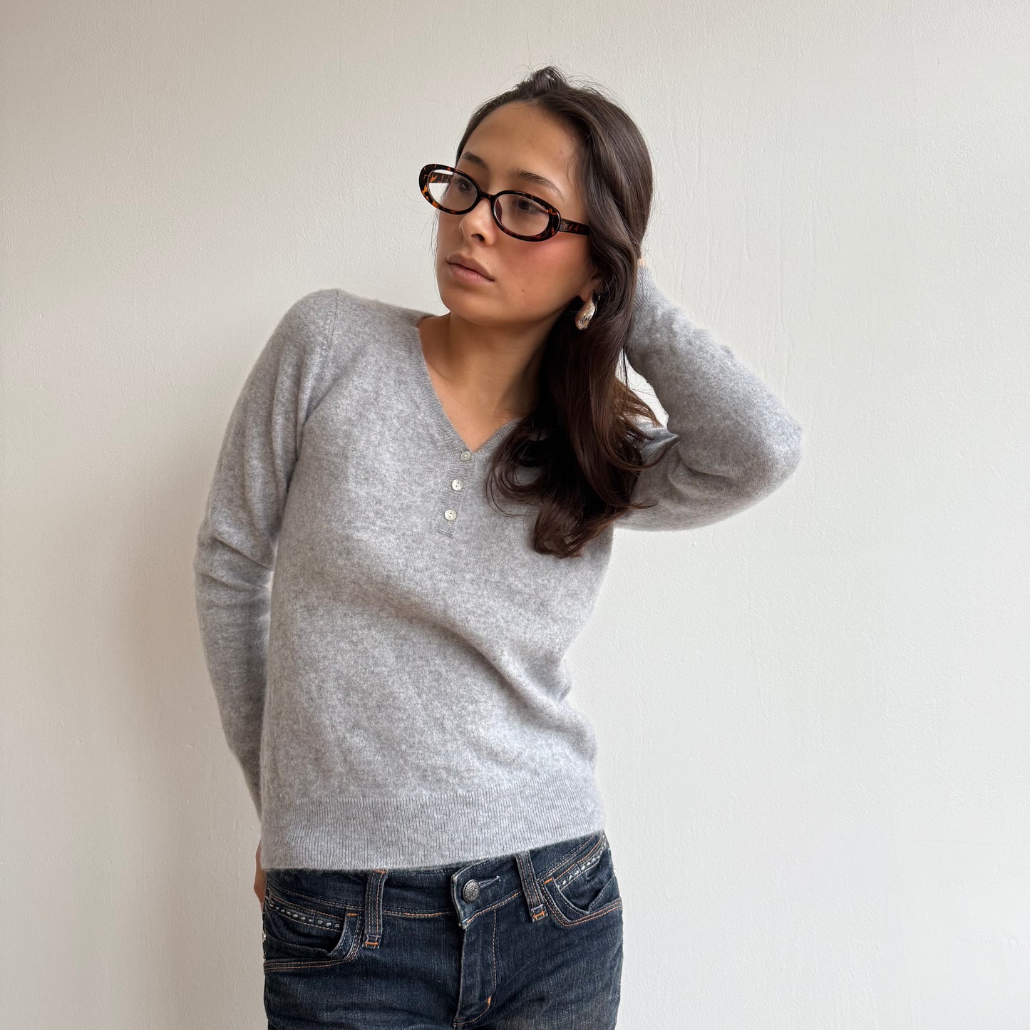 Grey cashmere knit - Size S
