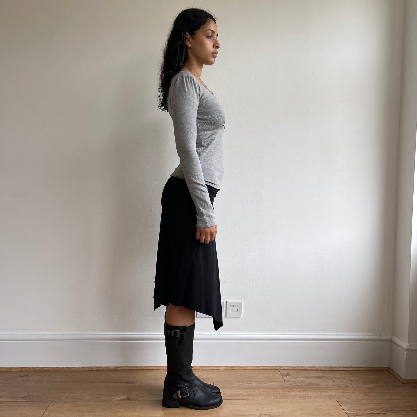 Grey long sleeve jumper - Size S
