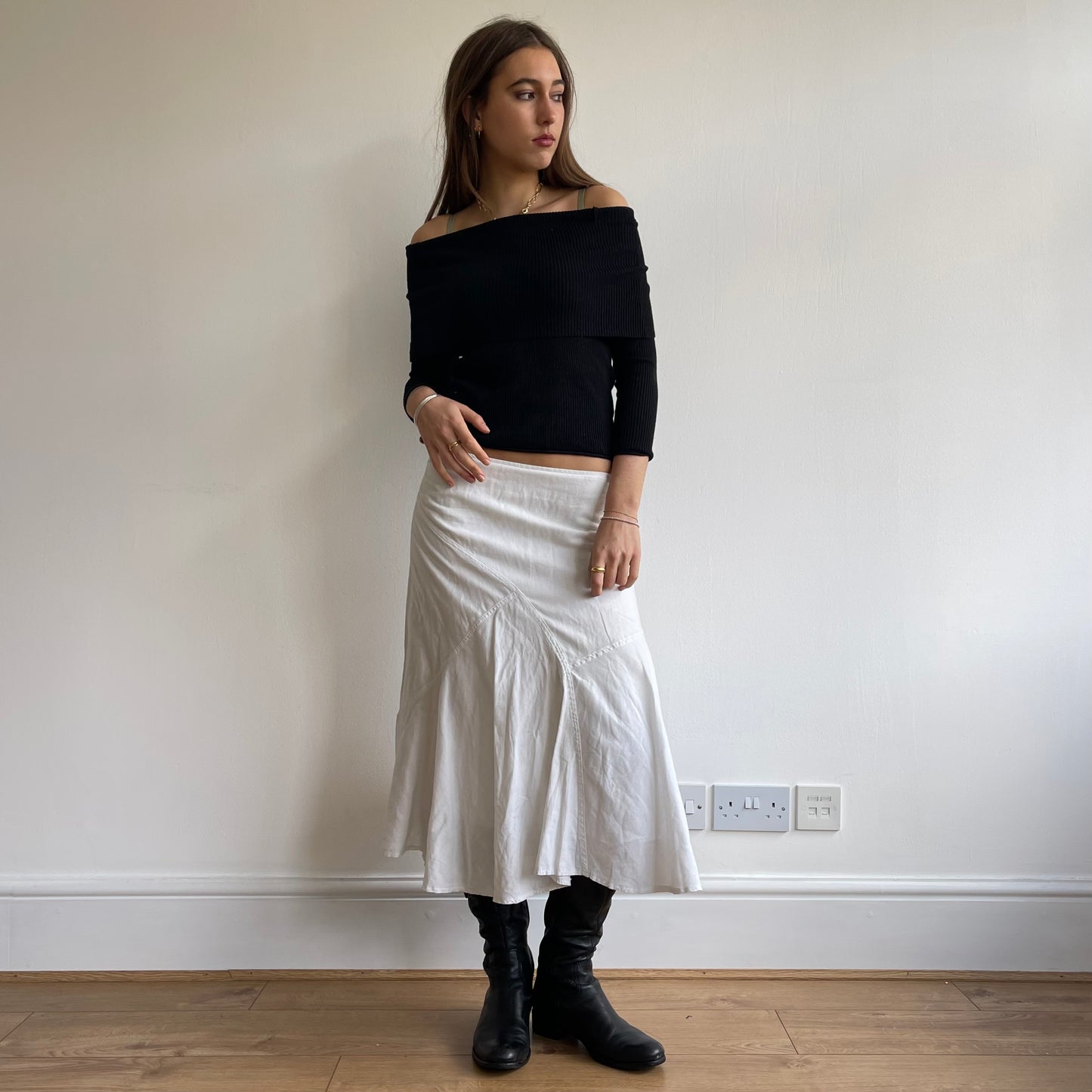 Black bardot knit - Size S