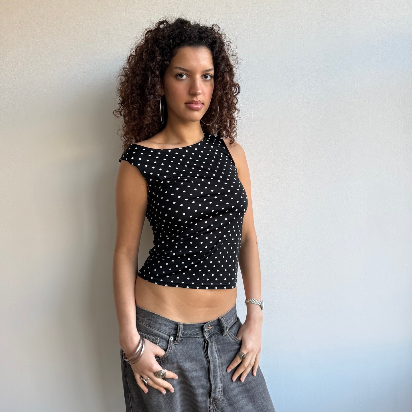 Polka dot top - Size S