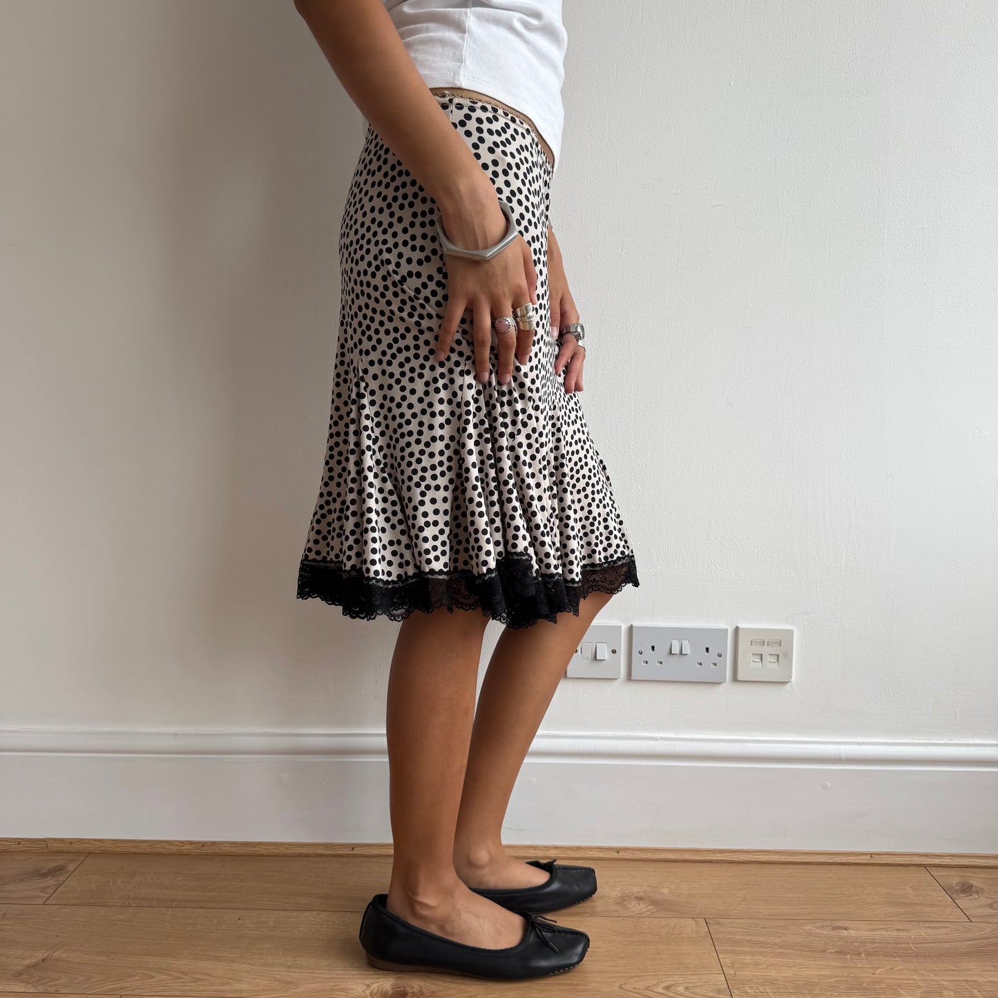 Polka dot midi skirt - Size S