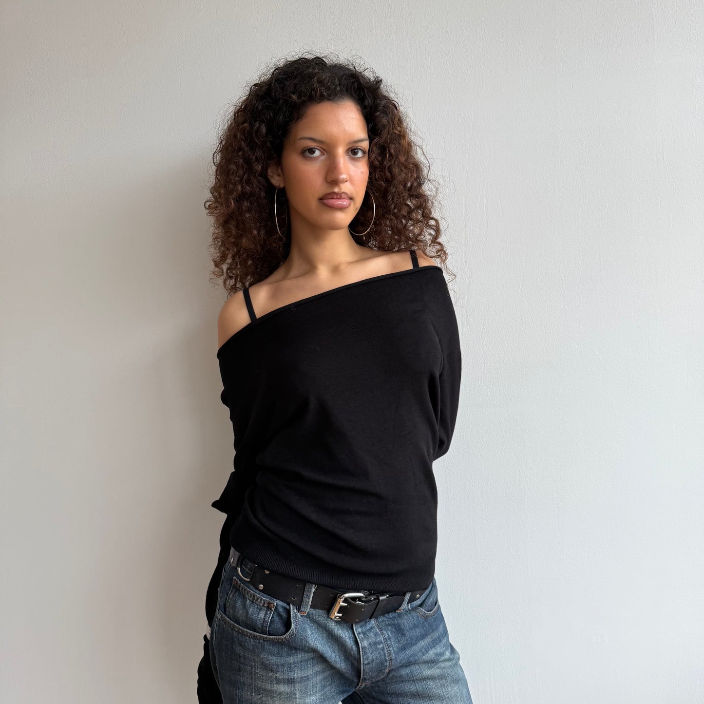Black slouchy knit - Size S