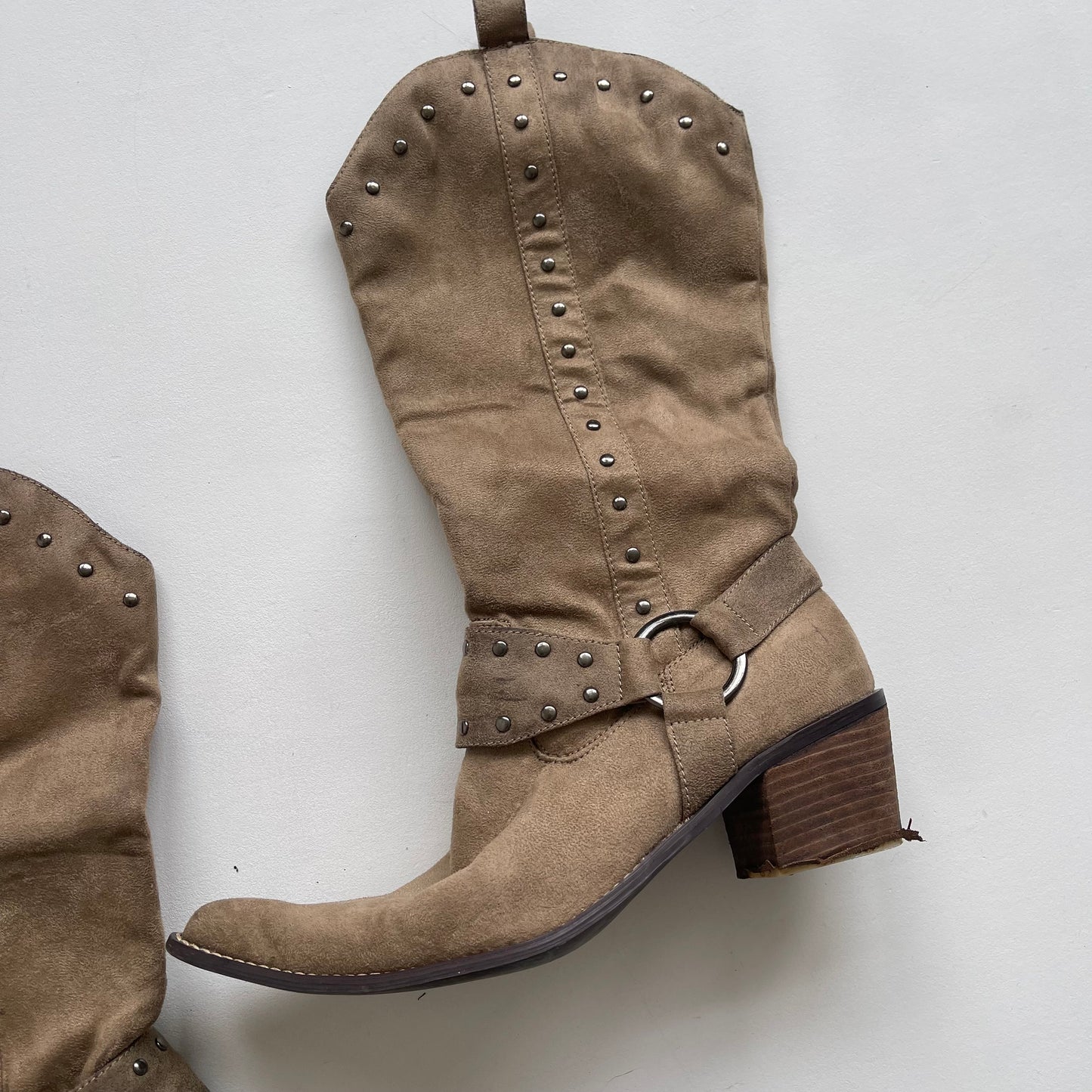 Brown cowboy boots - Size UK6