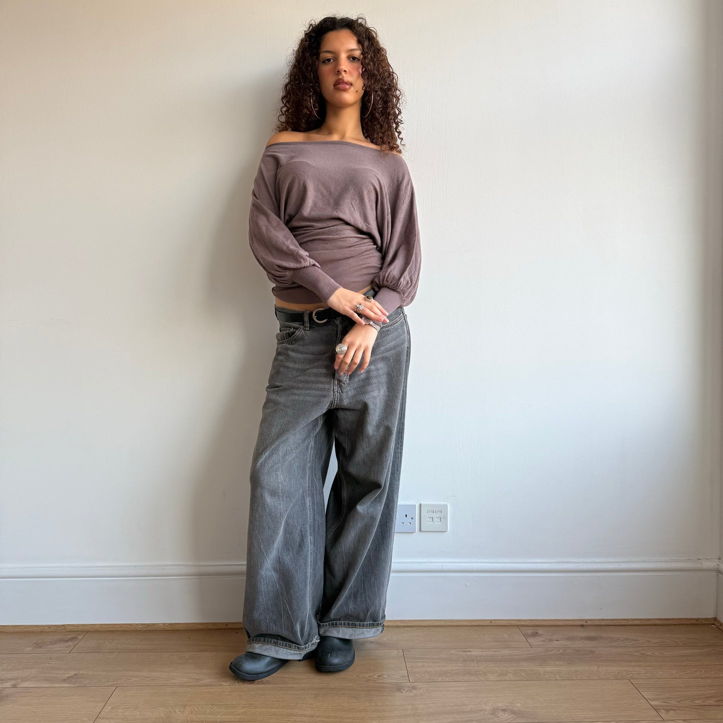 Taupe slouchy knit - One Size