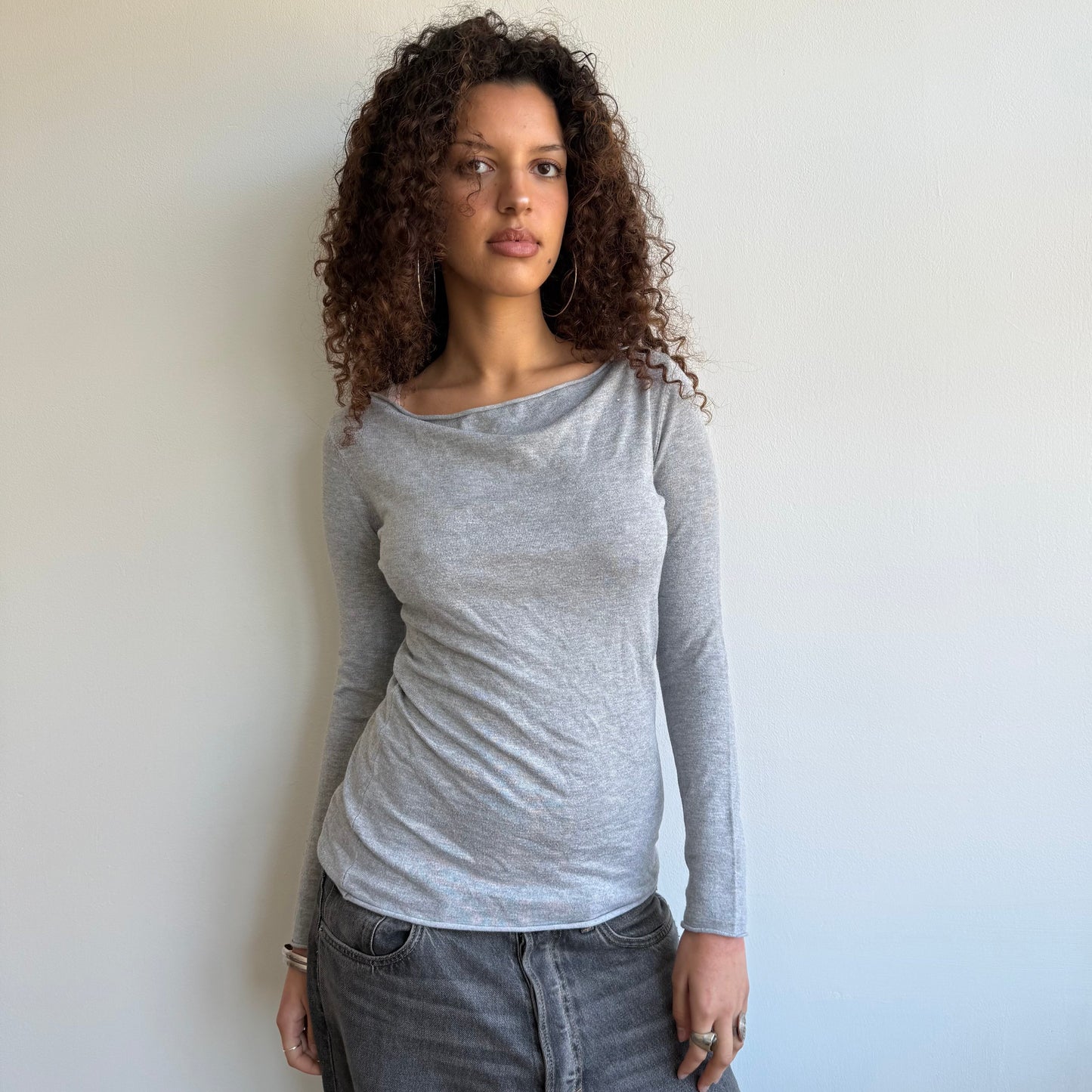 Grey slouchy knit - Size S