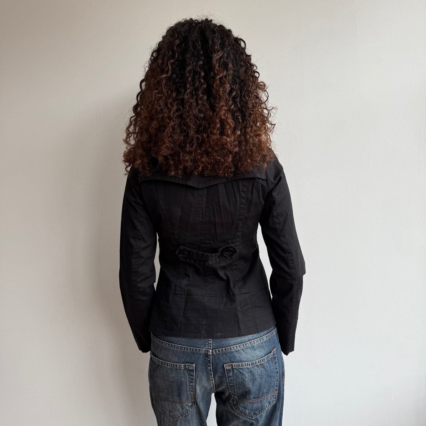 Black peacoat - Size S