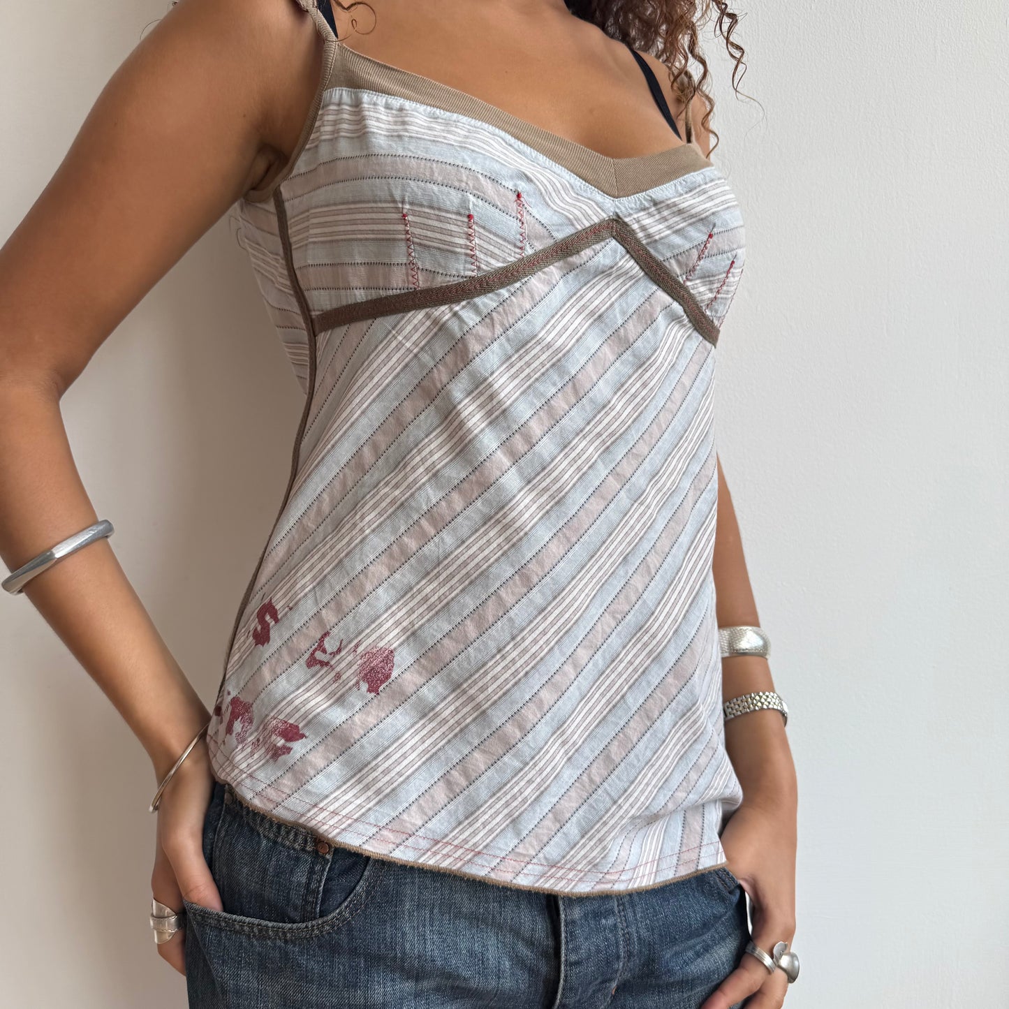 Cop Copine striped cami - Size M/L