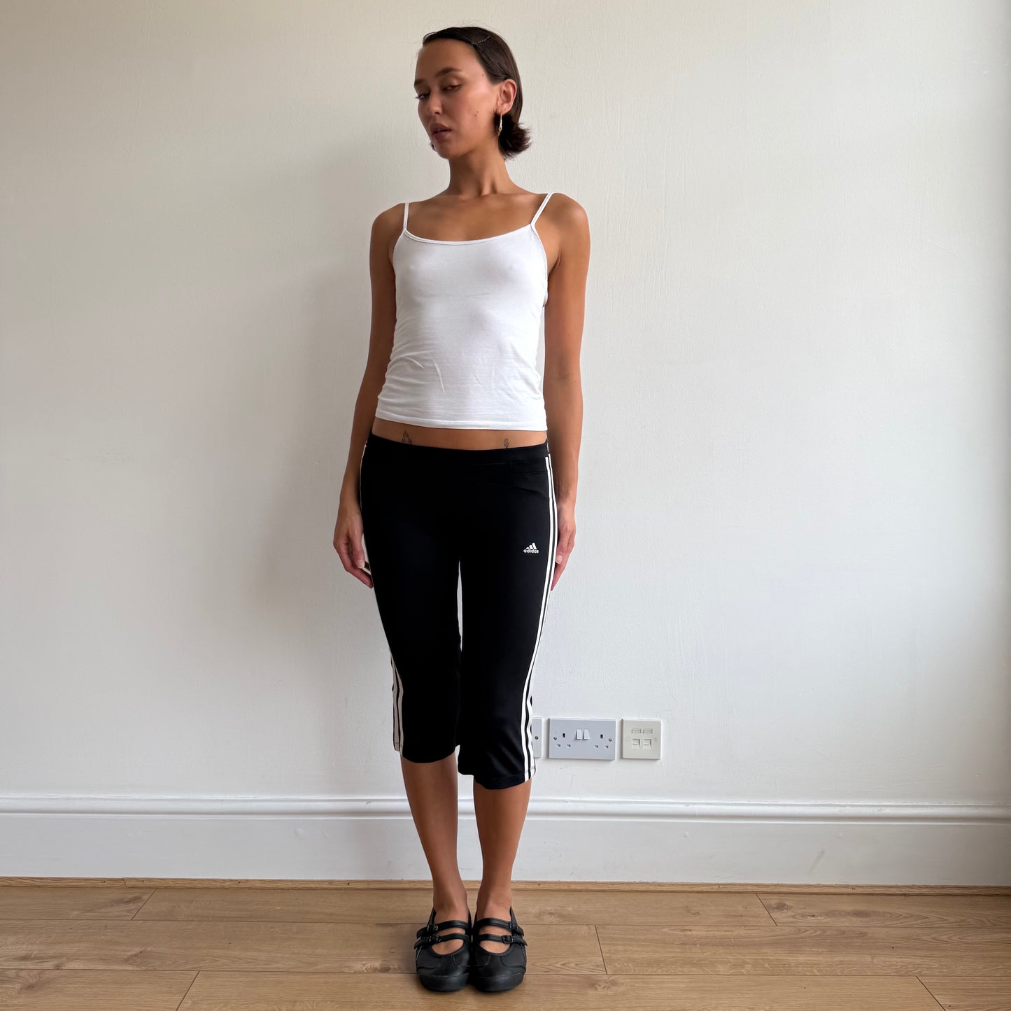 Black Adidas capris - Size S
