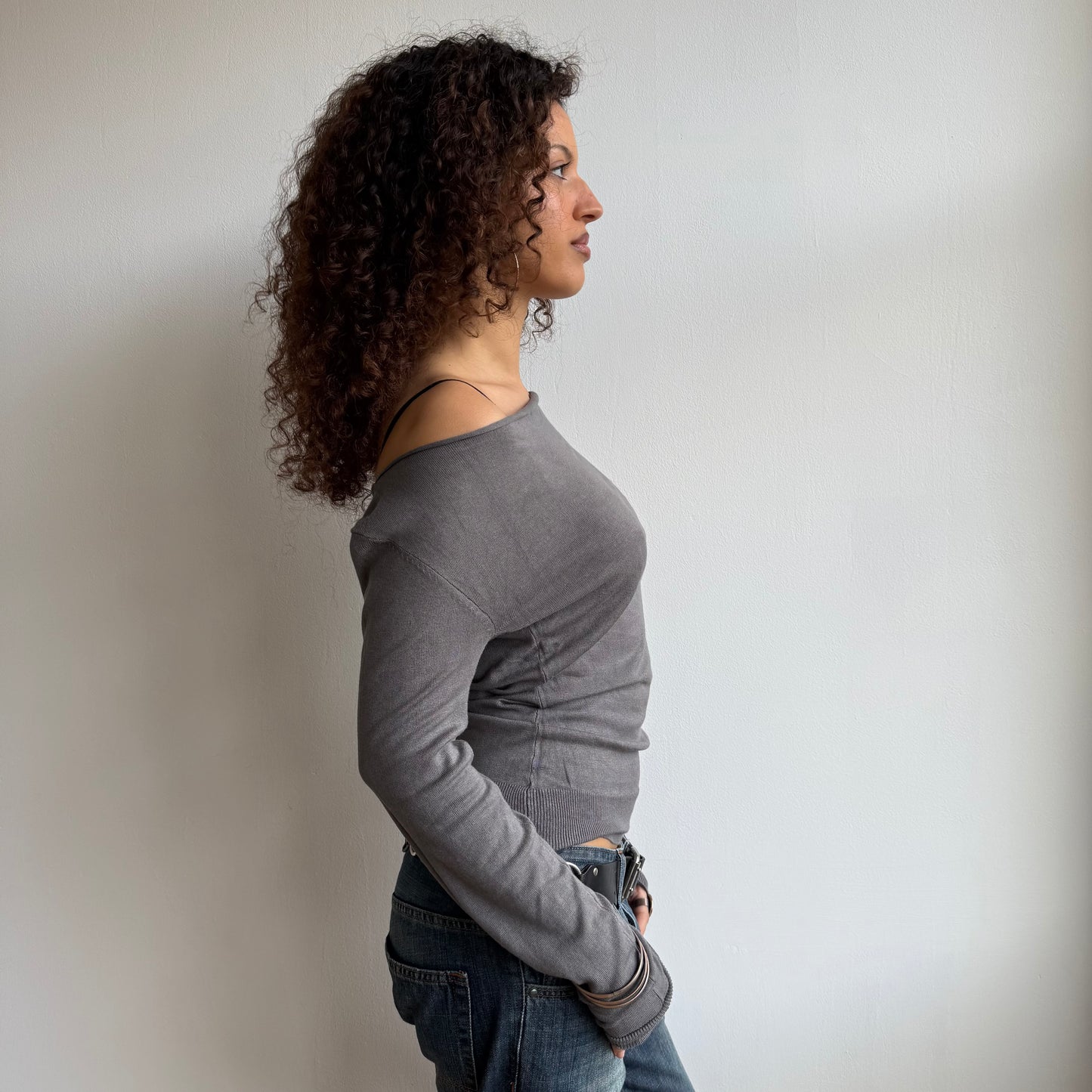 Taupe slouchy knit - Size S