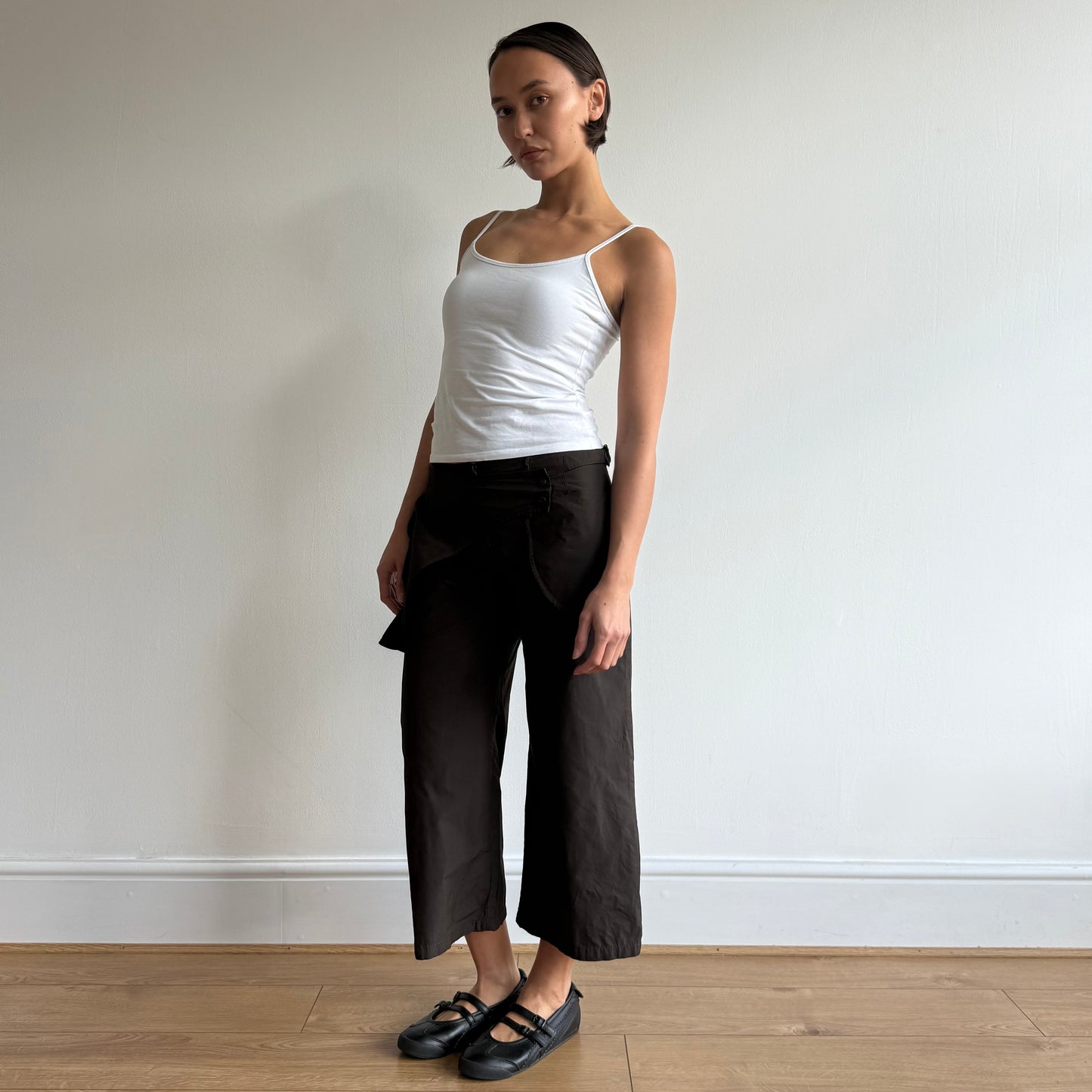 Brown belt archival capris - Size S