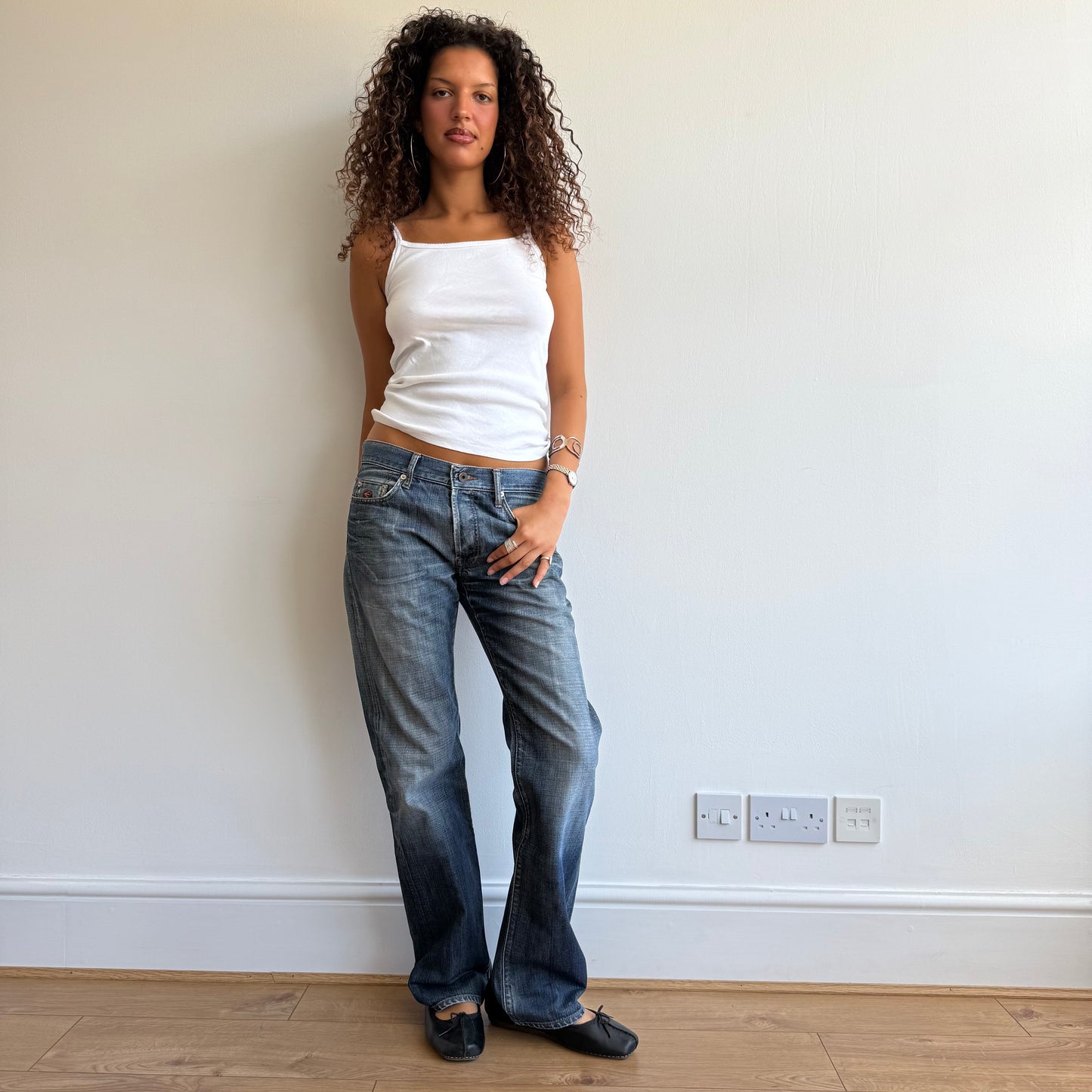 Blue ‘Energie’ 90’s jeans - Size M