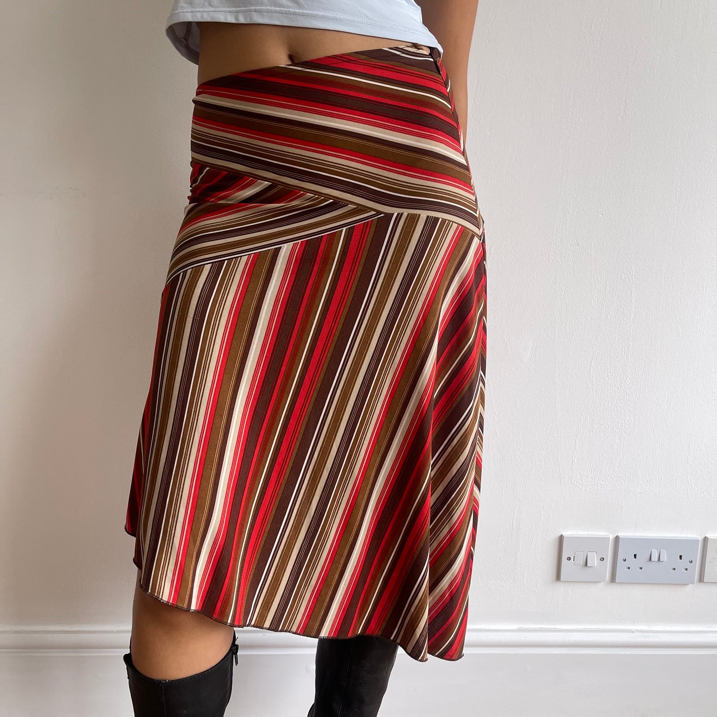 Morgan striped midi skirt - Size S