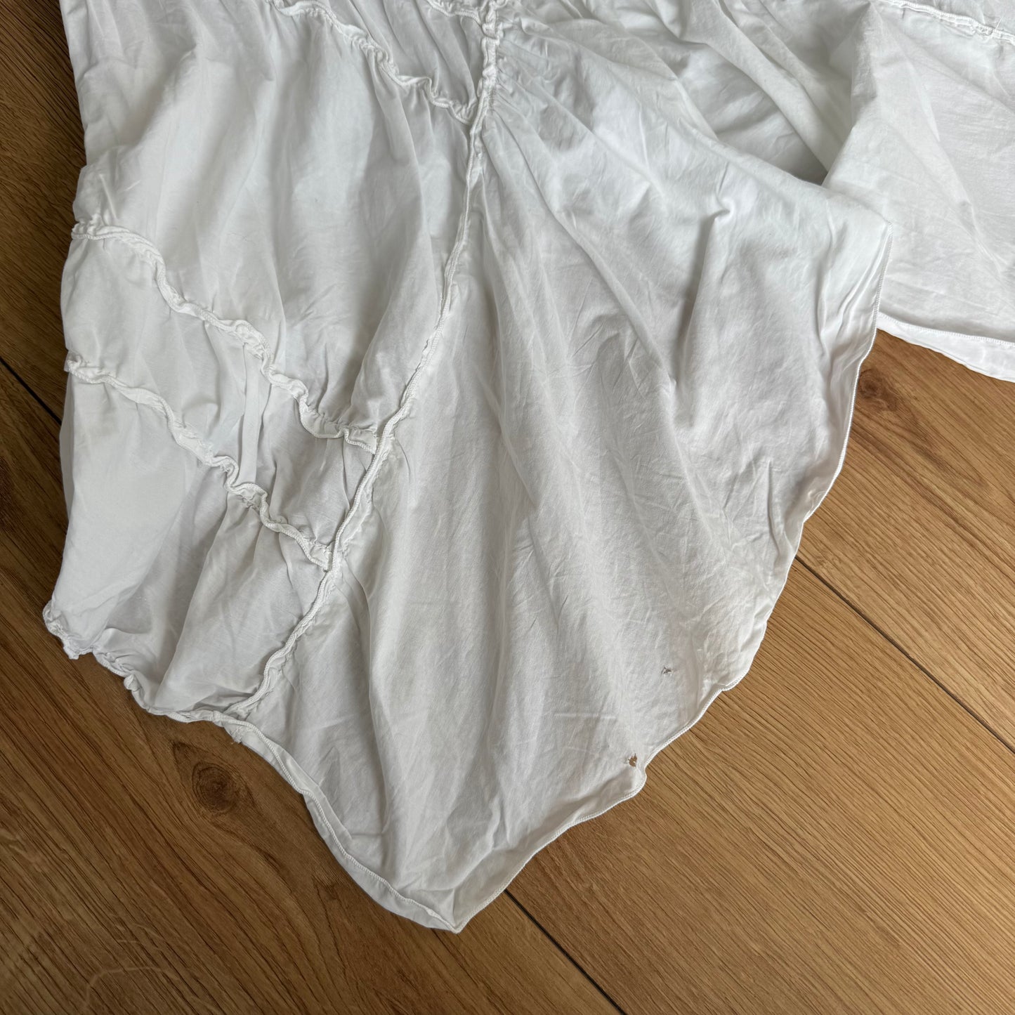 Cop Copine white ruched dress - Size M