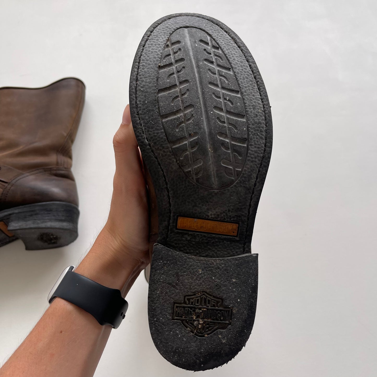 Brown Harley Davidson boots - Size UK6/EU39