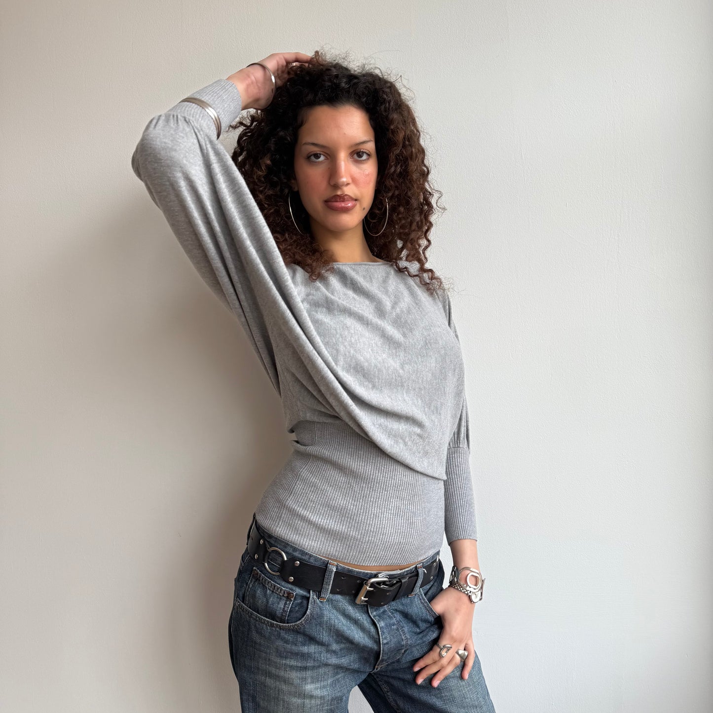 Grey slouchy knit - Size M
