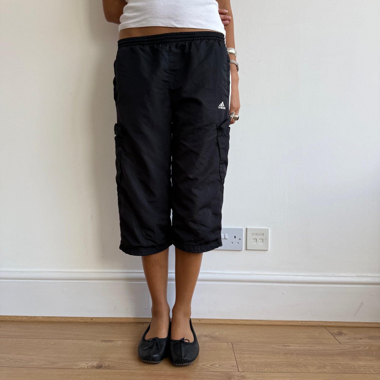 Black Adidas capris - Size M
