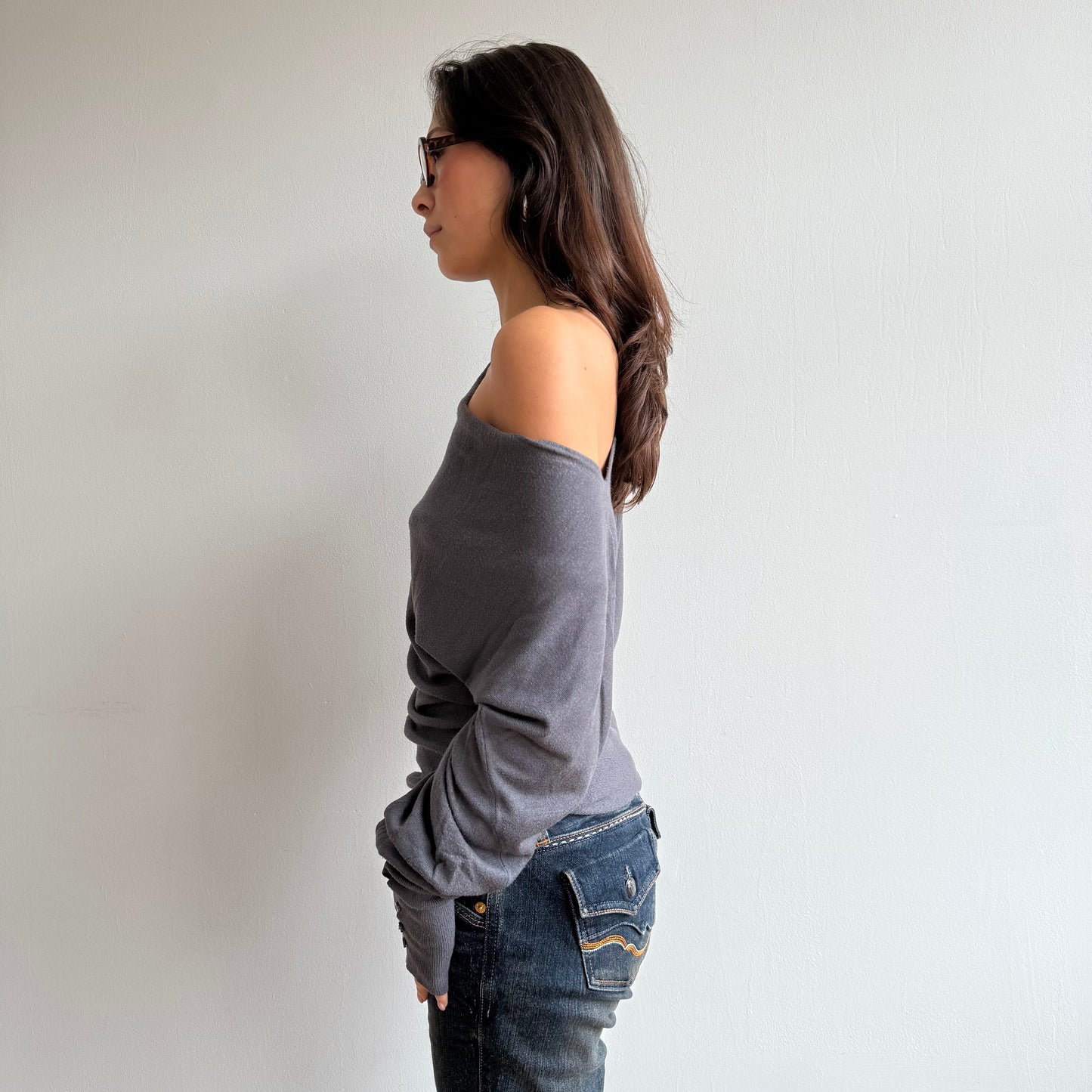 Grey slouchy knit - Size S (2)