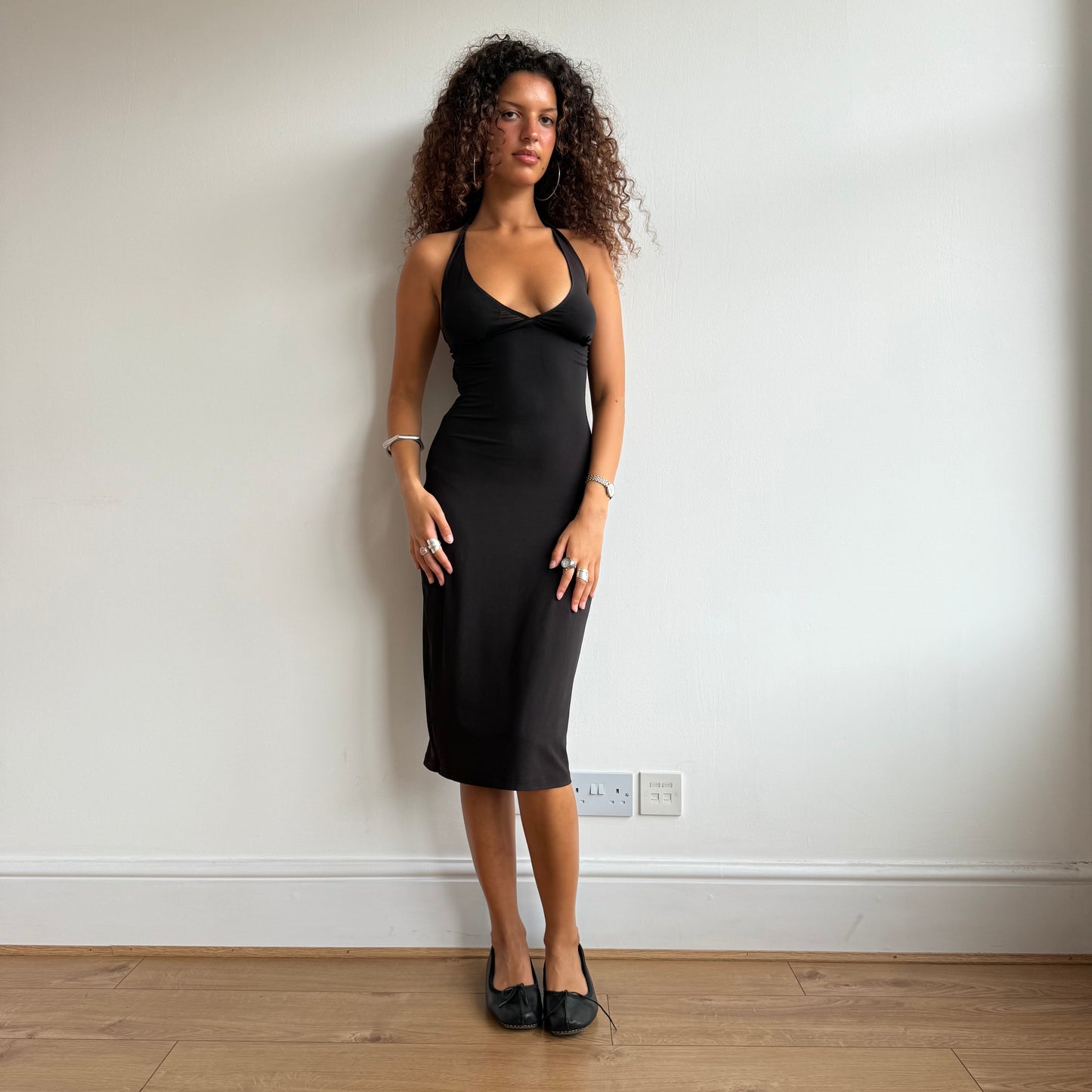 Miss Sixty slinky brown dress - Size S