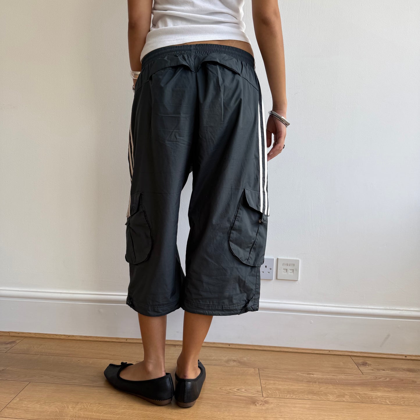 Navy Adidas capris - Size M